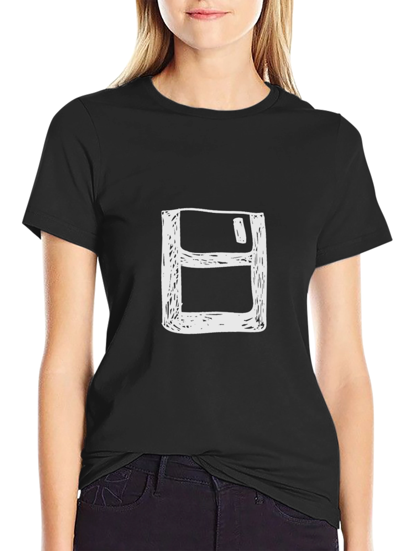 Retro Floppy Disk T-Shirt - Geeky Computer Tee