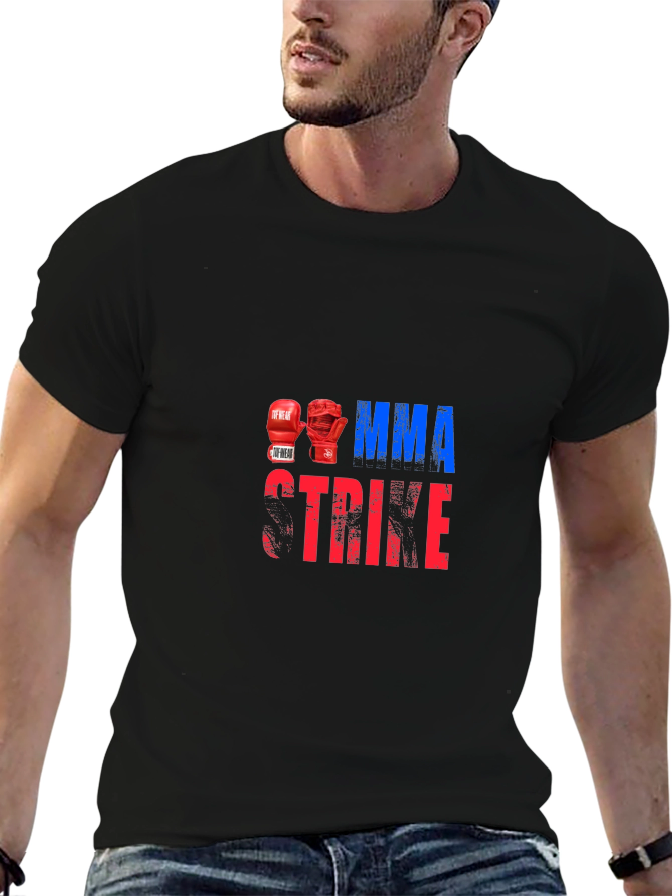 MMA Strike Graphic Tee - Boxing Glove Design