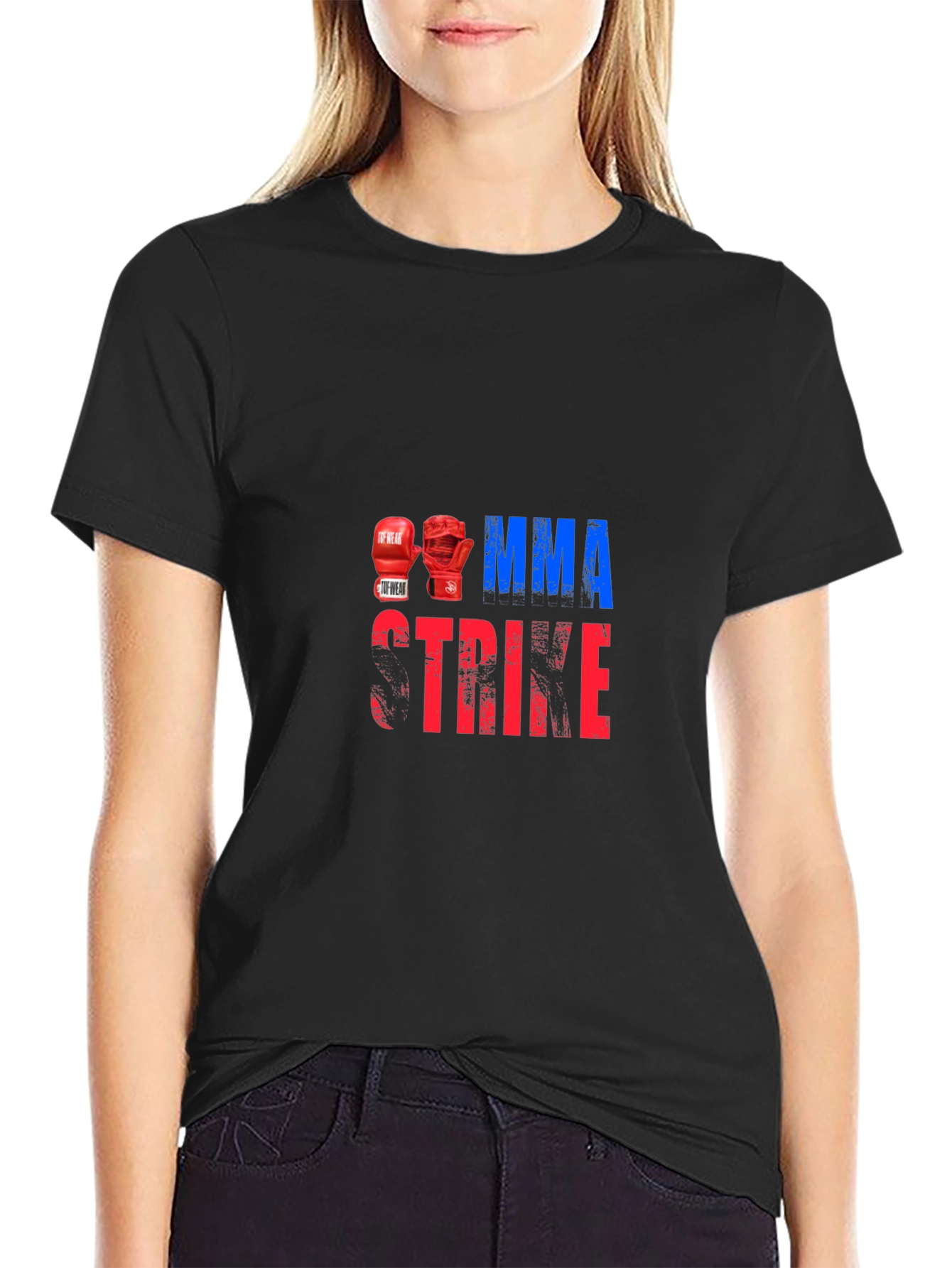 MMA Strike Graphic Tee - Boxing Glove Design