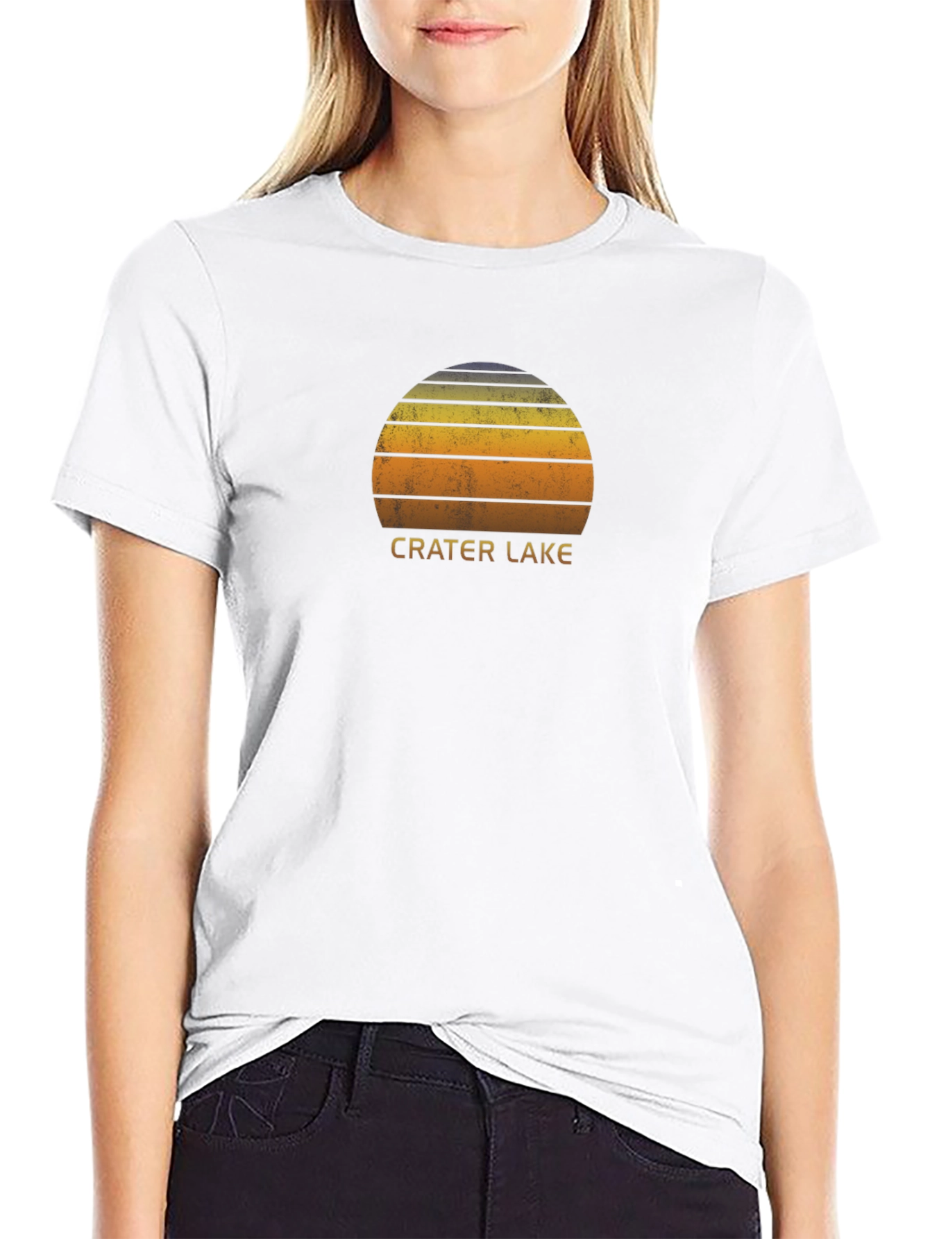 Crater Lake Sunset Graphic Tee