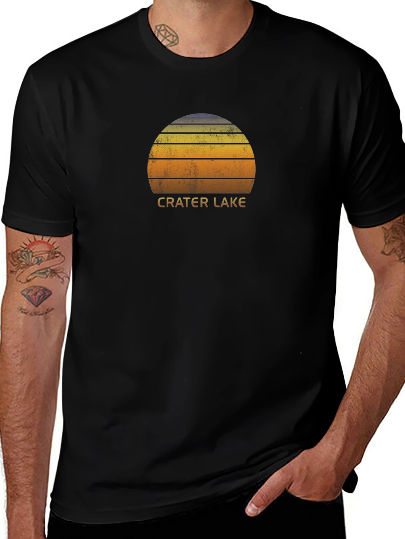 Crater Lake Sunset Graphic Tee