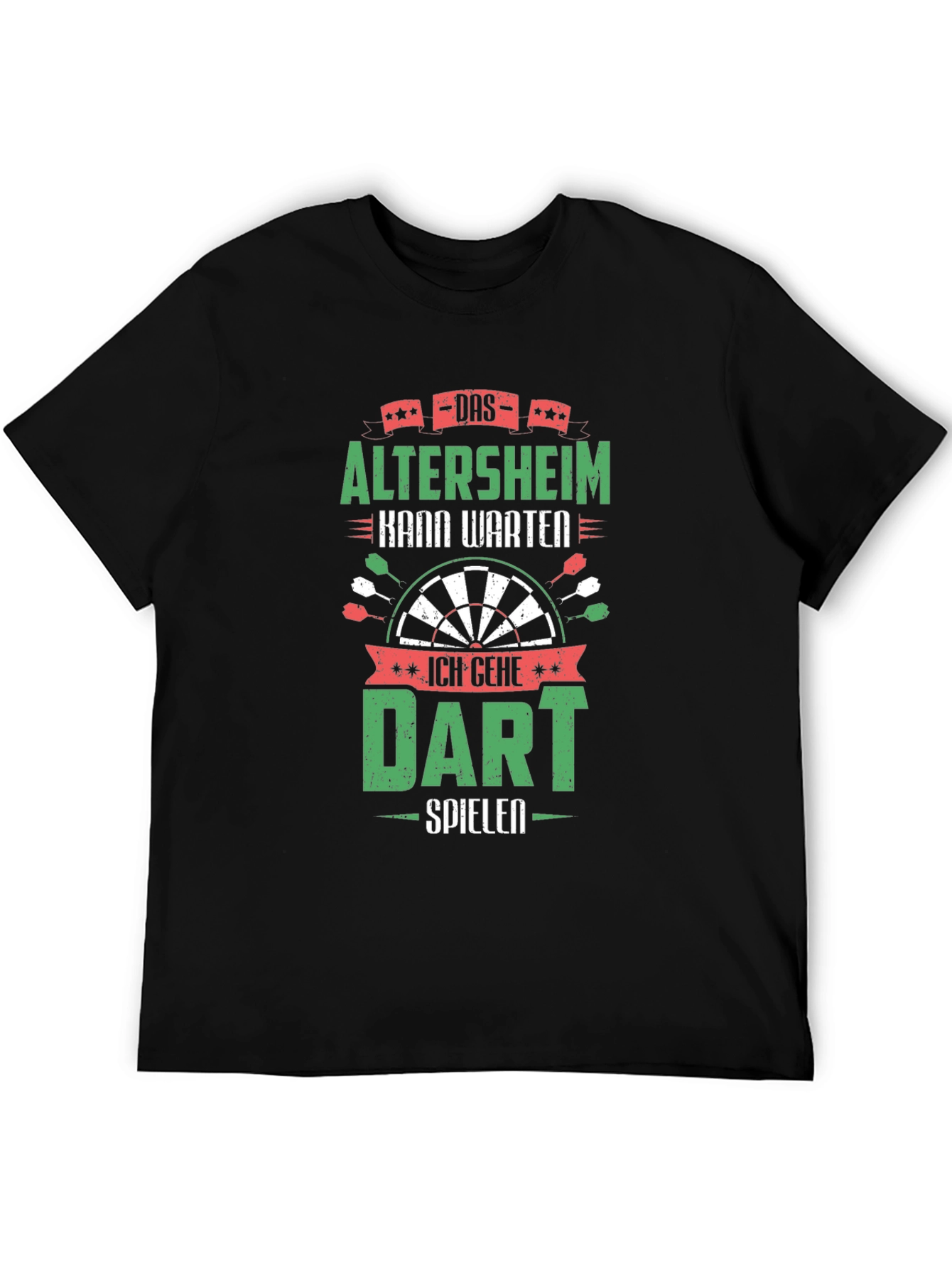 Funny Dart T-Shirt - Altersheim Kann Warten