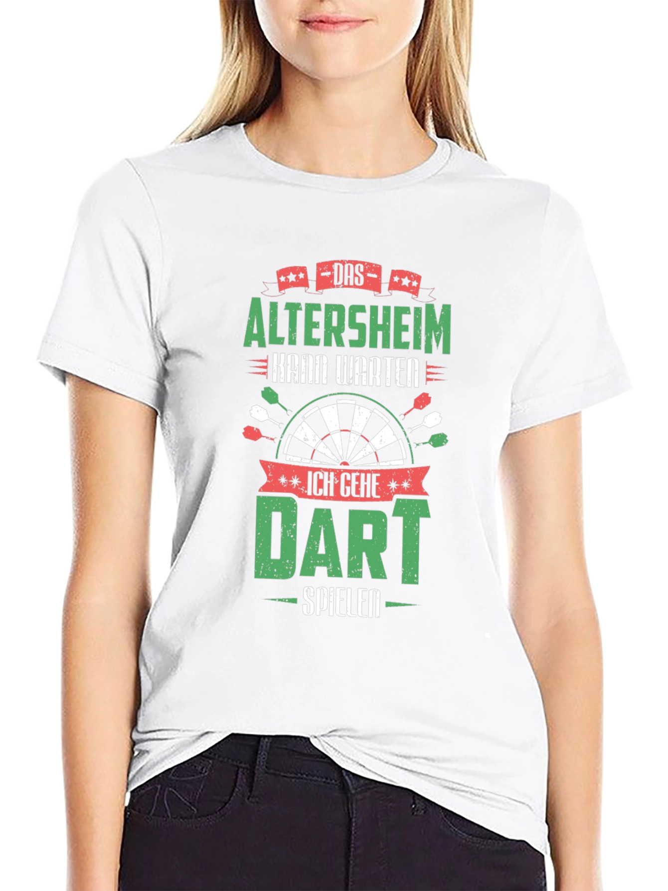 Funny Dart T-Shirt - Altersheim Kann Warten