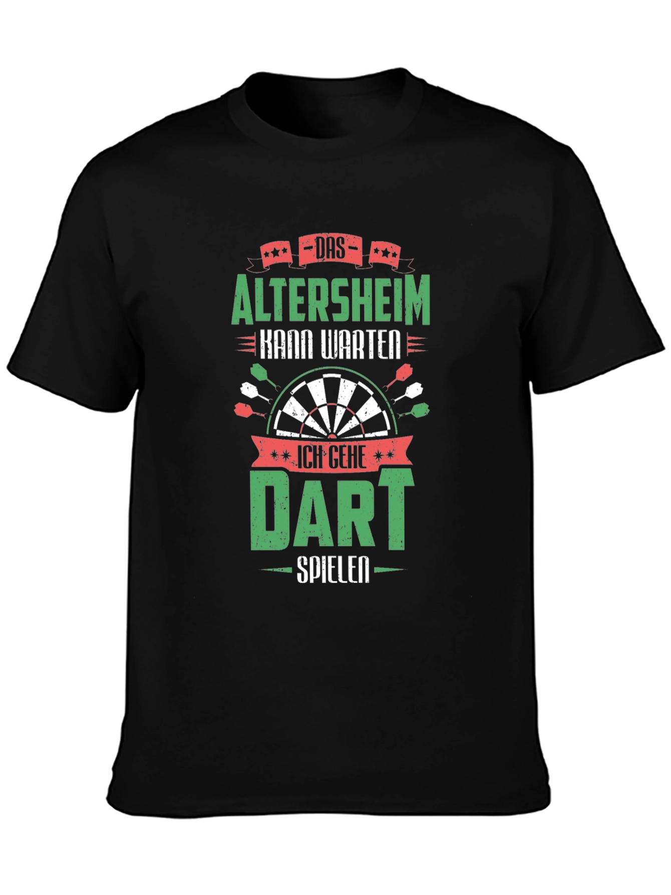 Funny Dart T-Shirt - Altersheim Kann Warten