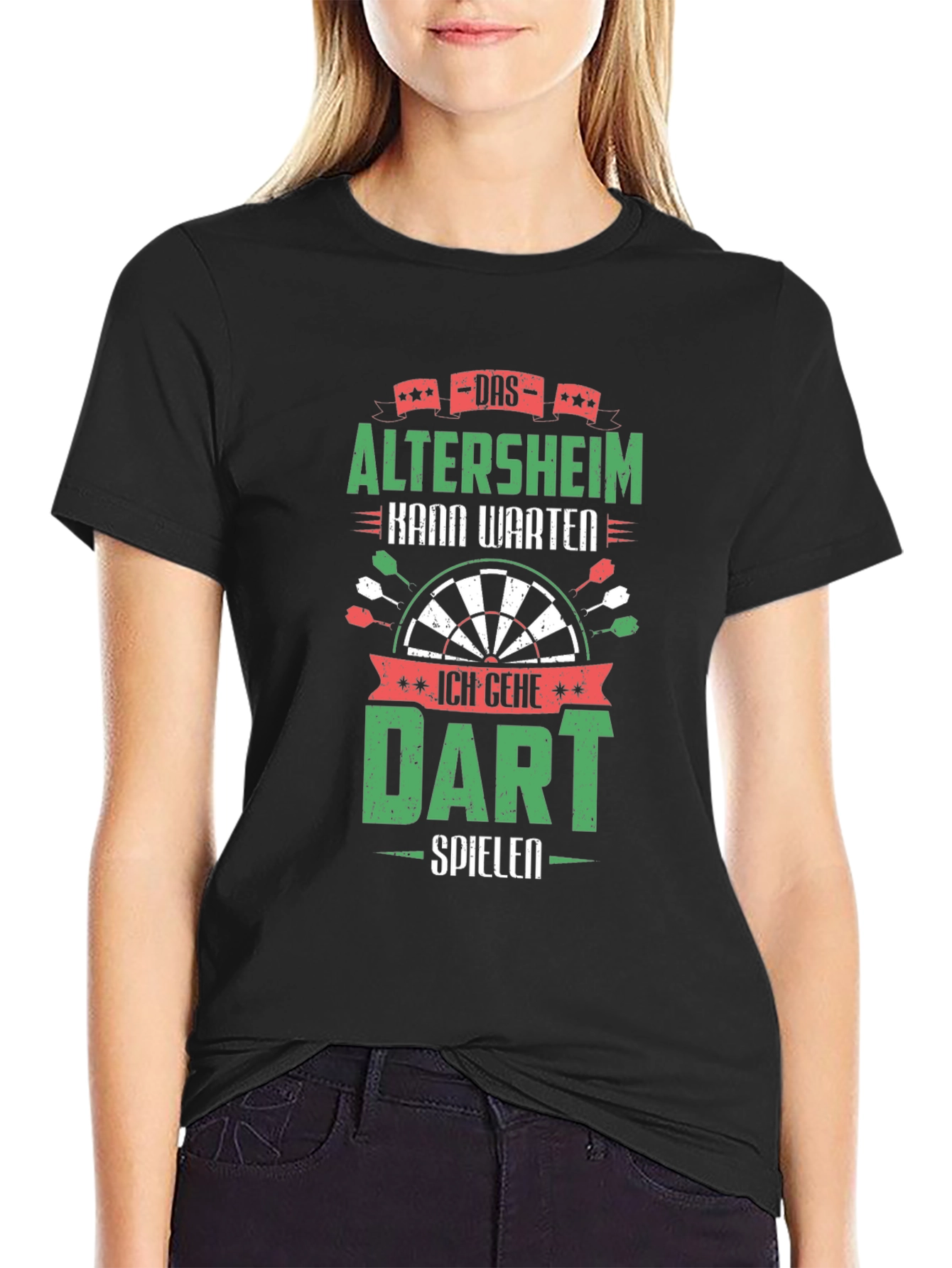 Funny Dart T-Shirt - Altersheim Kann Warten