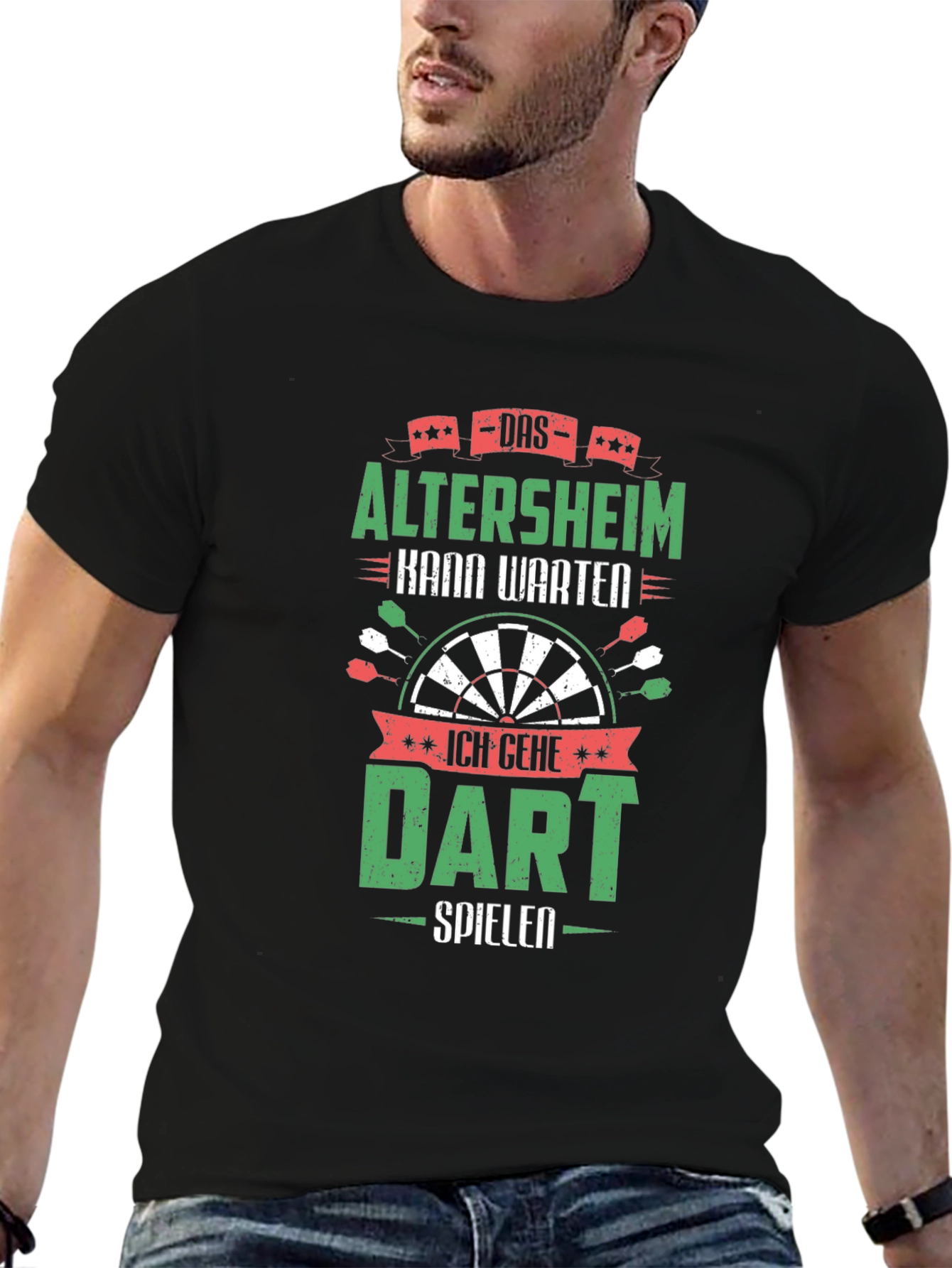 Funny Dart T-Shirt - Altersheim Kann Warten