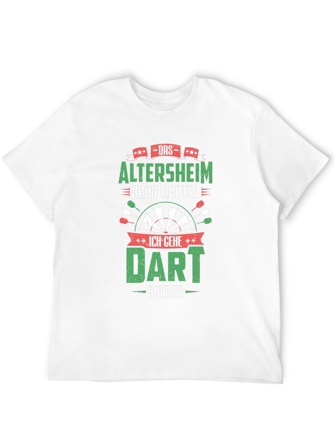Funny Dart T-Shirt - Altersheim Kann Warten