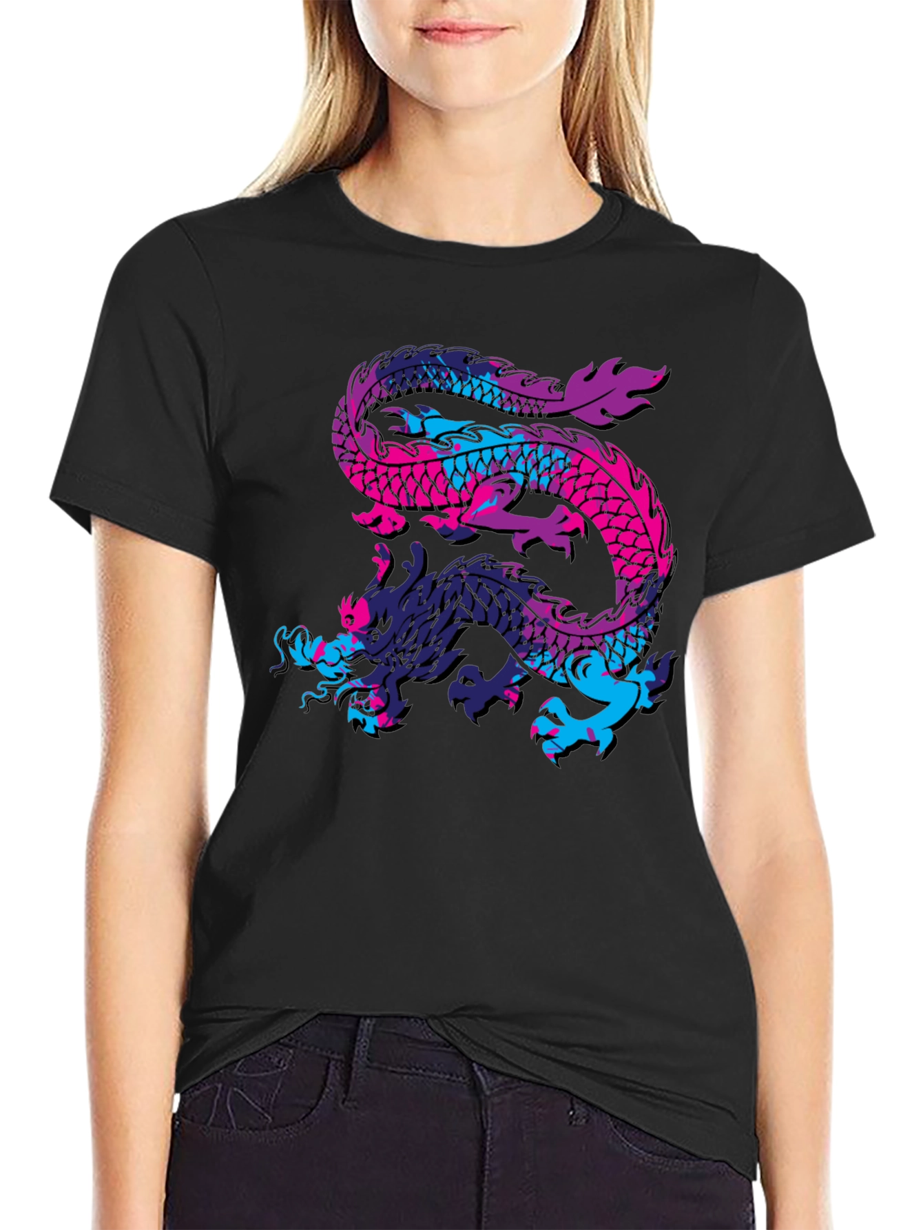 Dragon Graphic Black T-Shirt