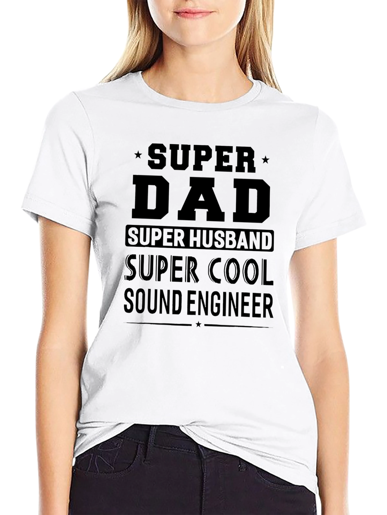Super Dad Sound Engineer Graphic T-Shirt