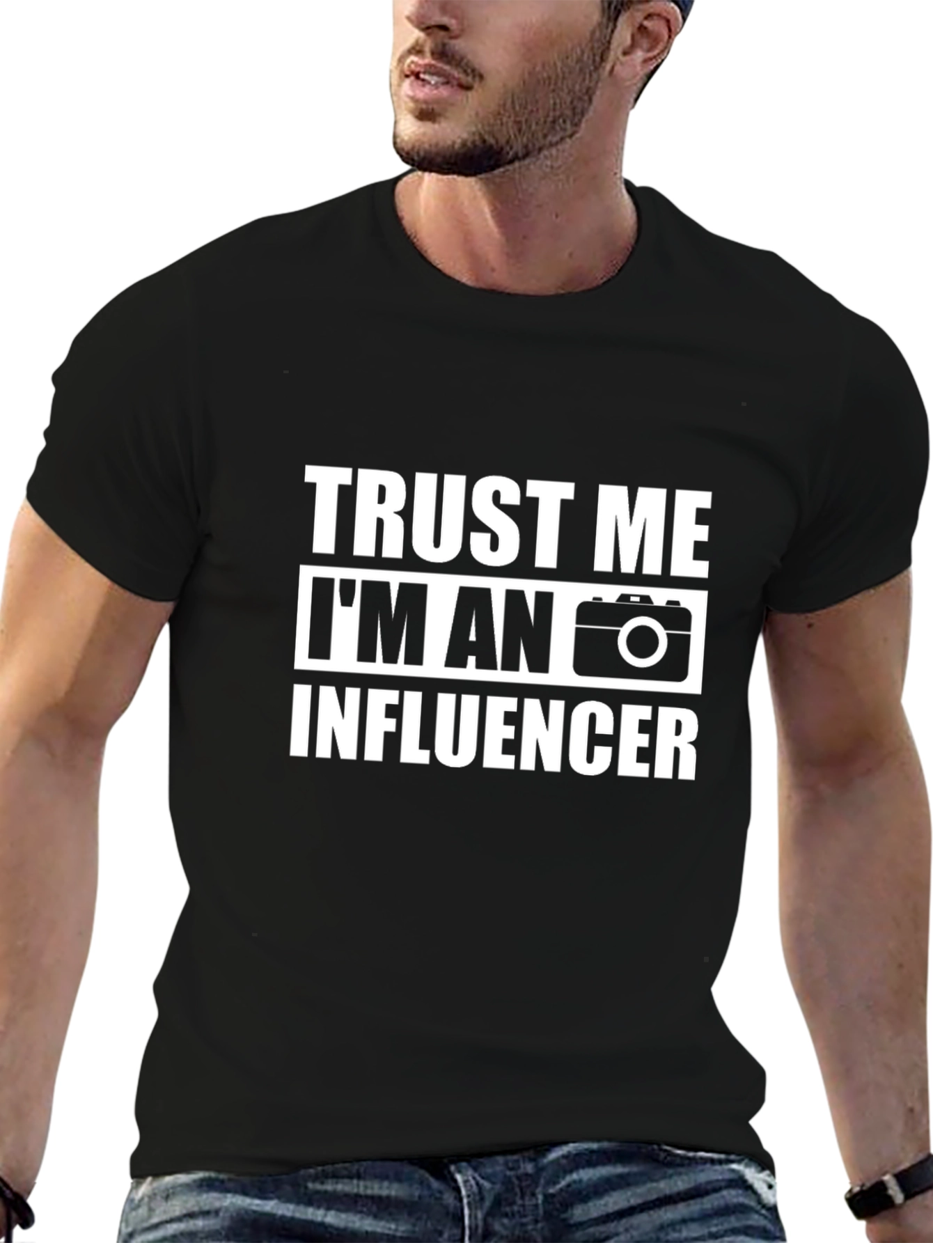 Trust Me Im An Influencer Black T-Shirt