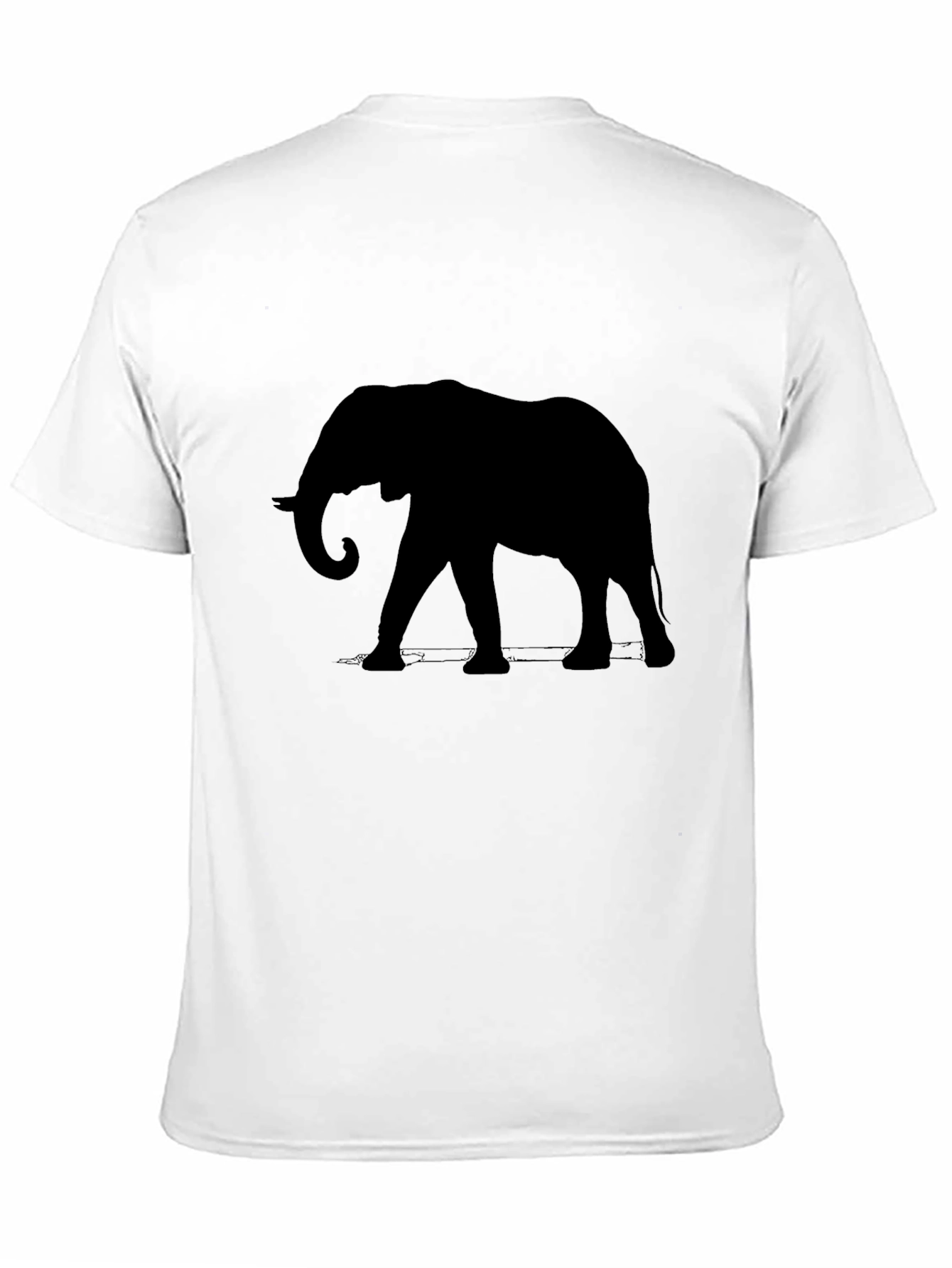 Black Elephant Silhouette T-Shirt