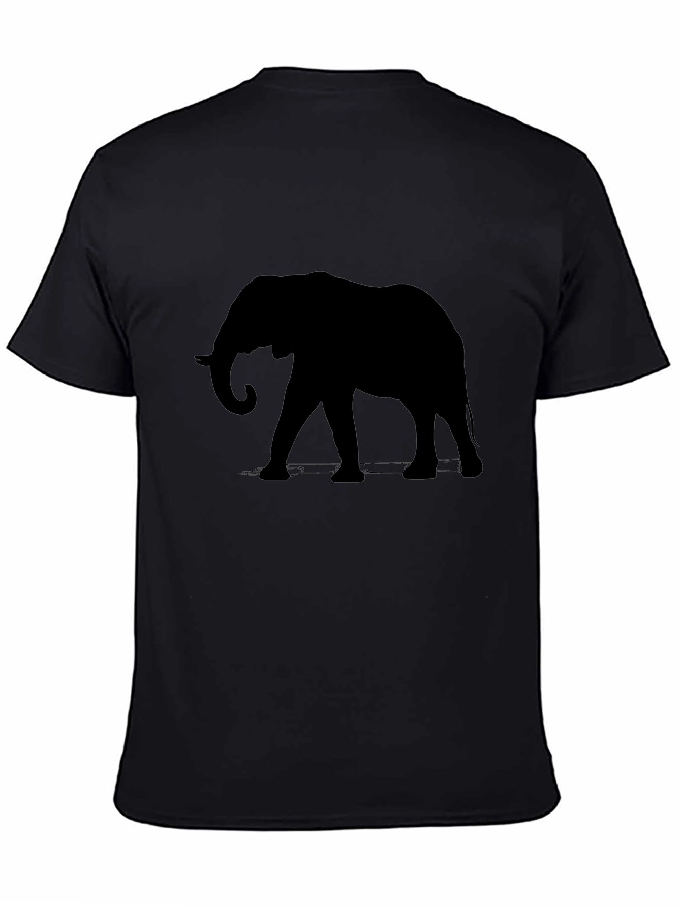 Black Elephant Silhouette T-Shirt