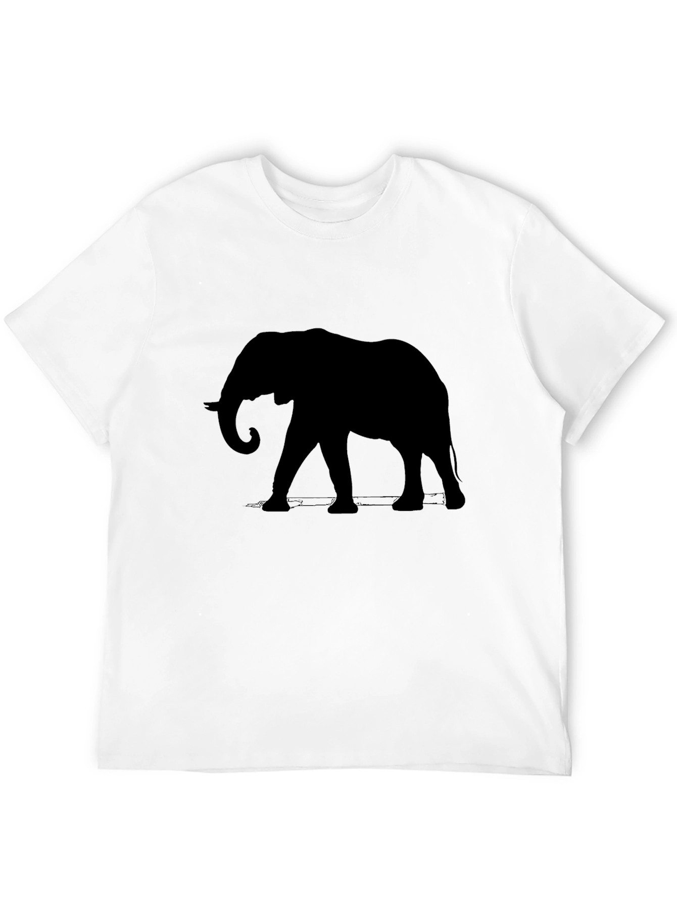 Black Elephant Silhouette T-Shirt