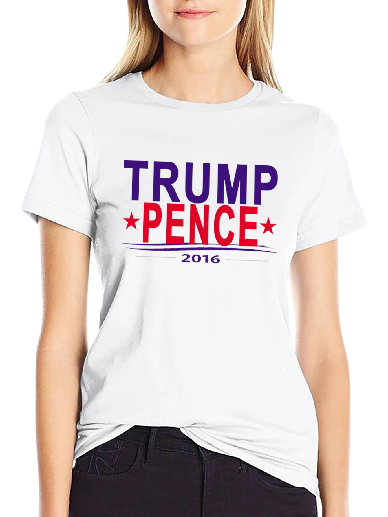 Trump Pence 2016 Graphic Print T-Shirt