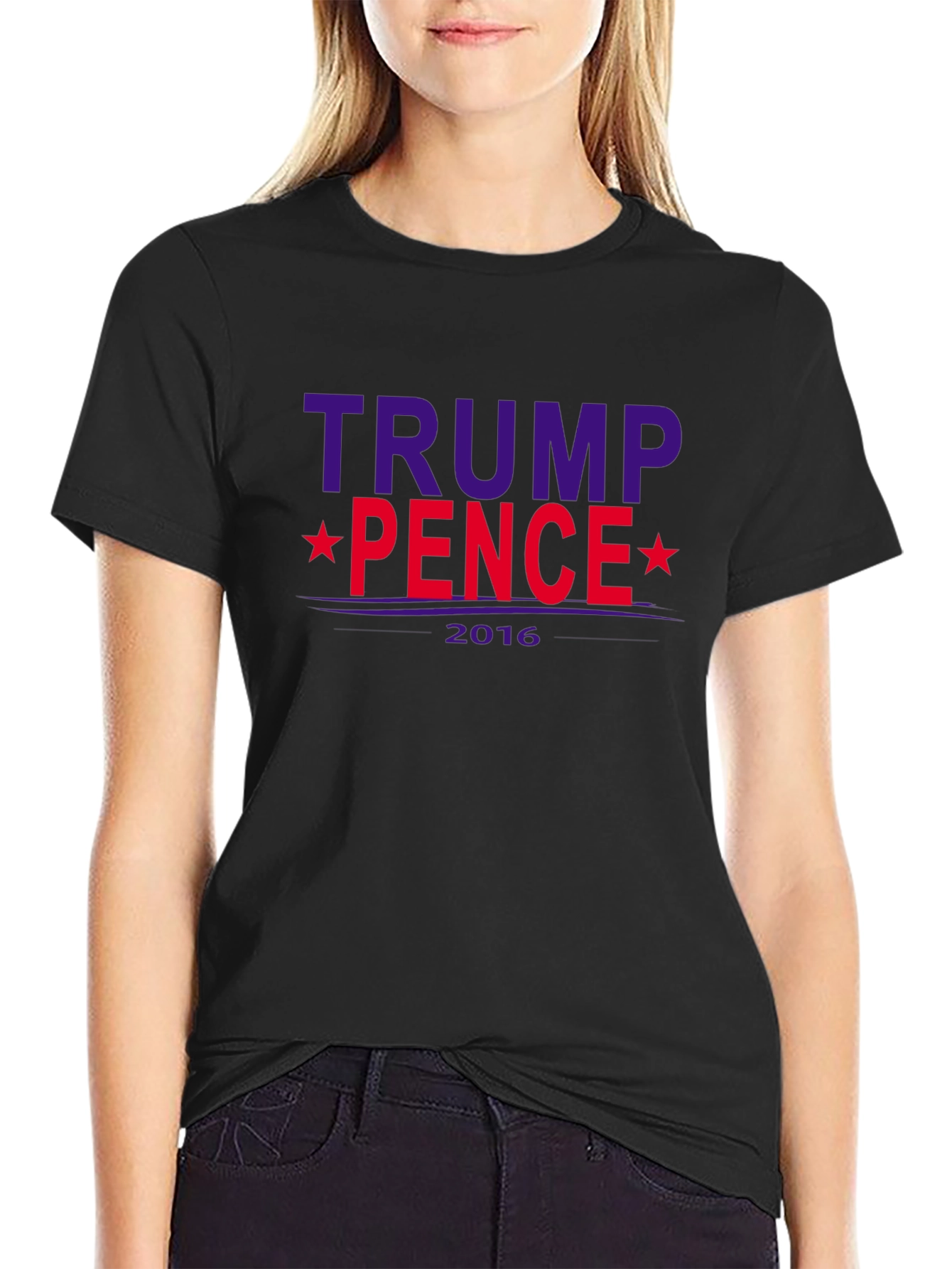 Trump Pence 2016 Graphic Print T-Shirt