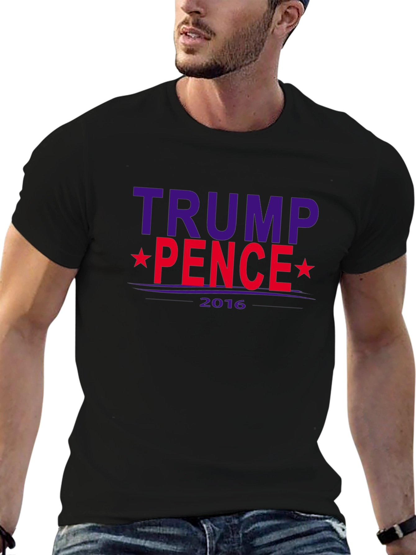 Trump Pence 2016 Graphic Print T-Shirt