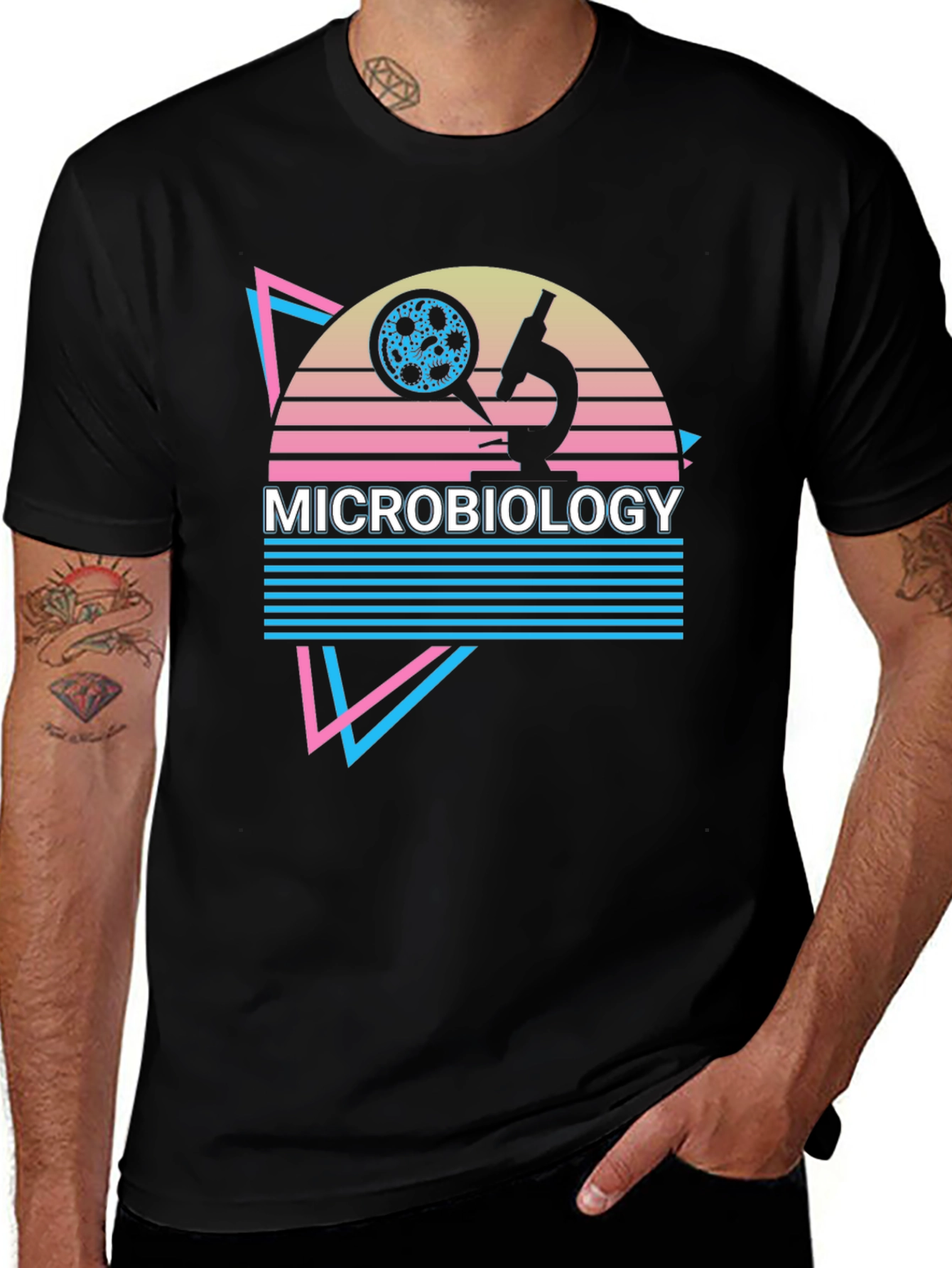 Microbiology T-Shirt Retro Style Science Tee