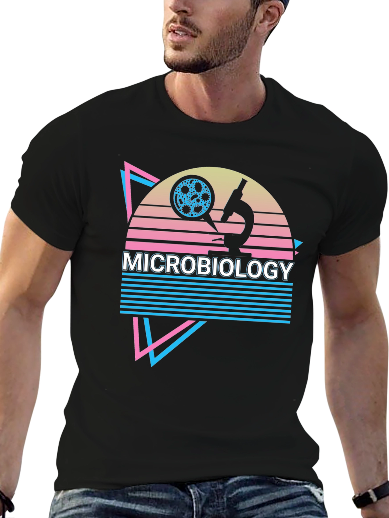 Microbiology T-Shirt Retro Style Science Tee