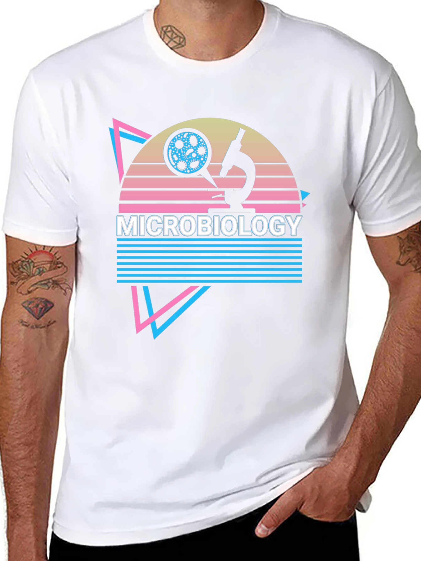 Microbiology T-Shirt Retro Style Science Tee