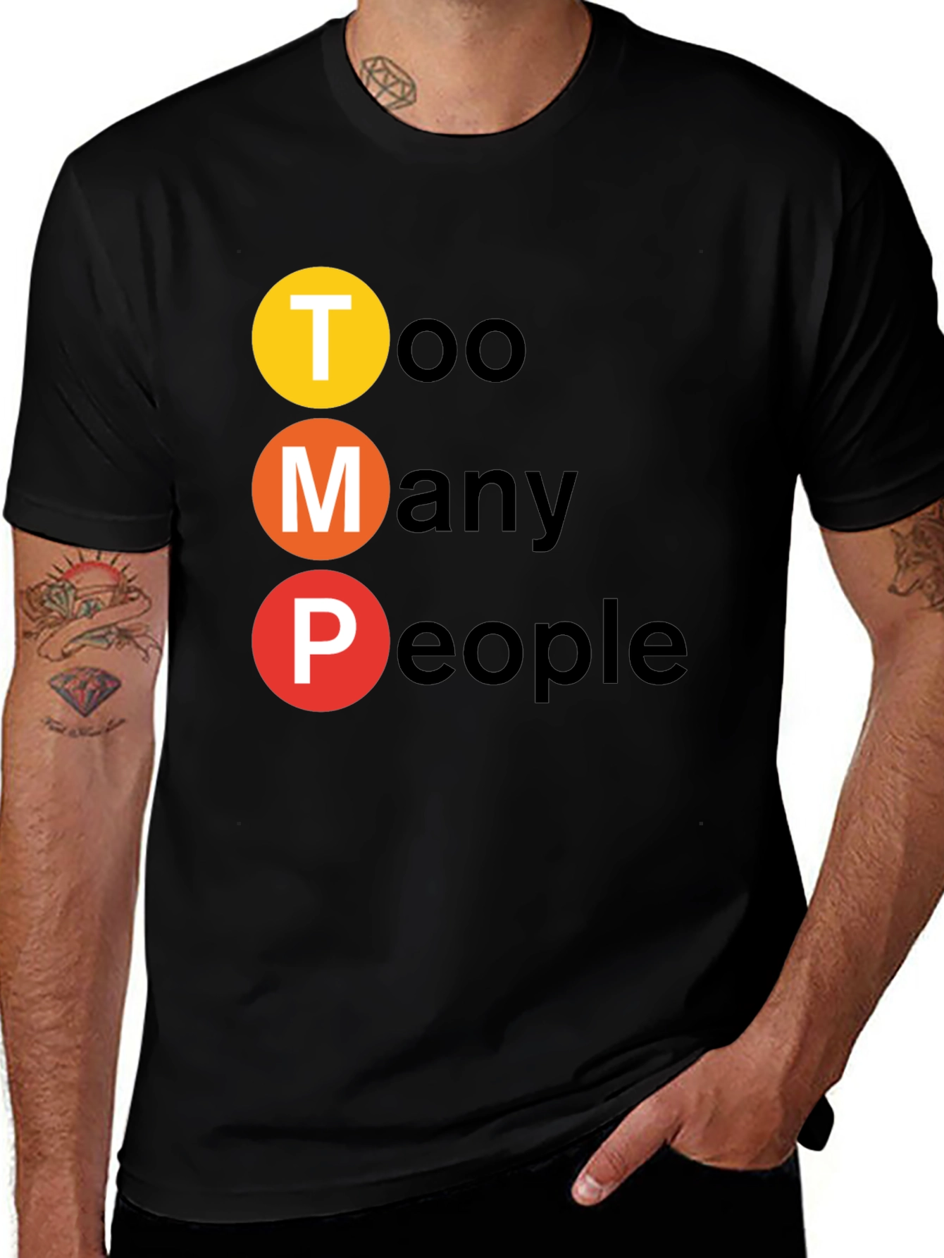 Too Many People Graphic T-Shirt