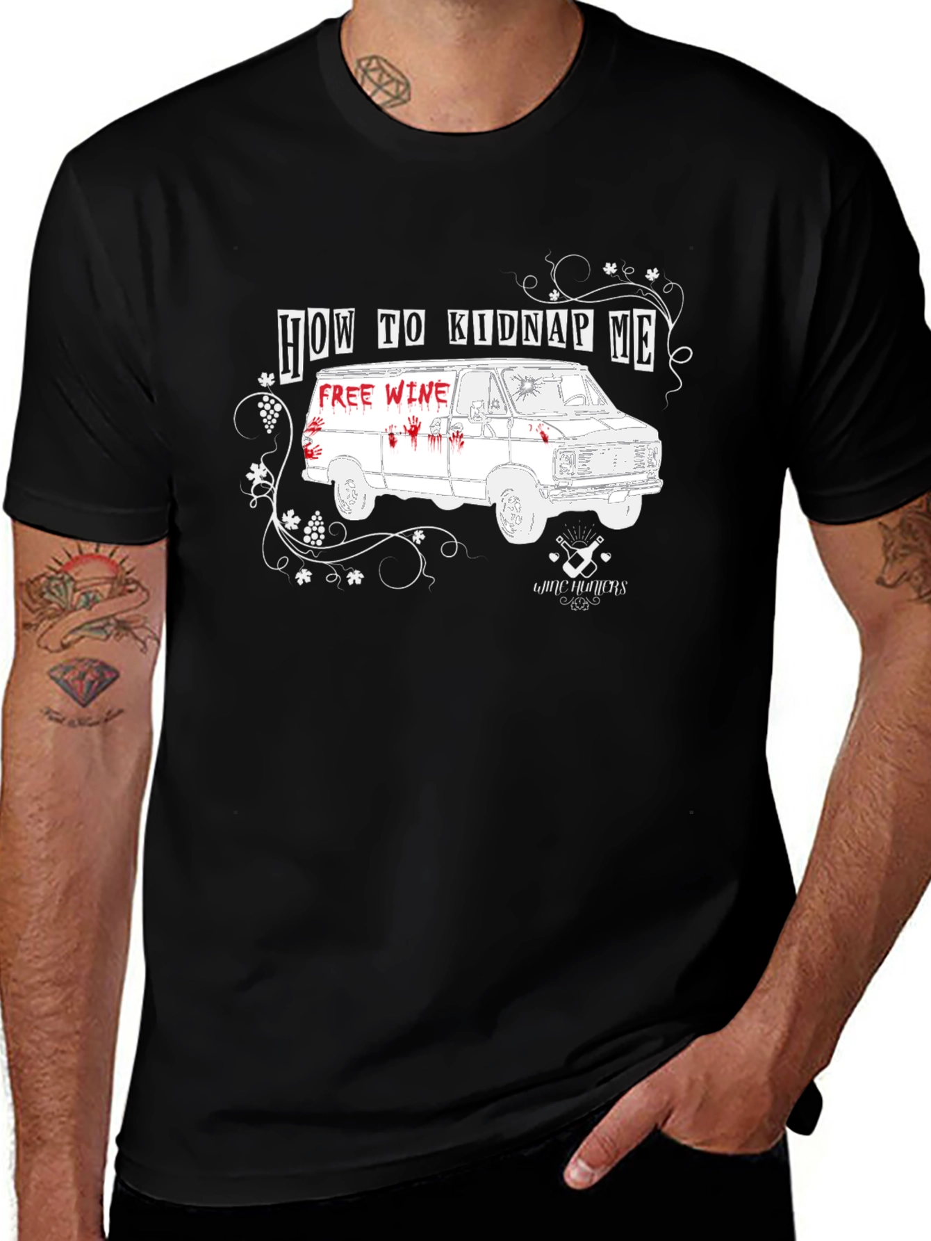 How to Kidnap Me Wine T-Shirt