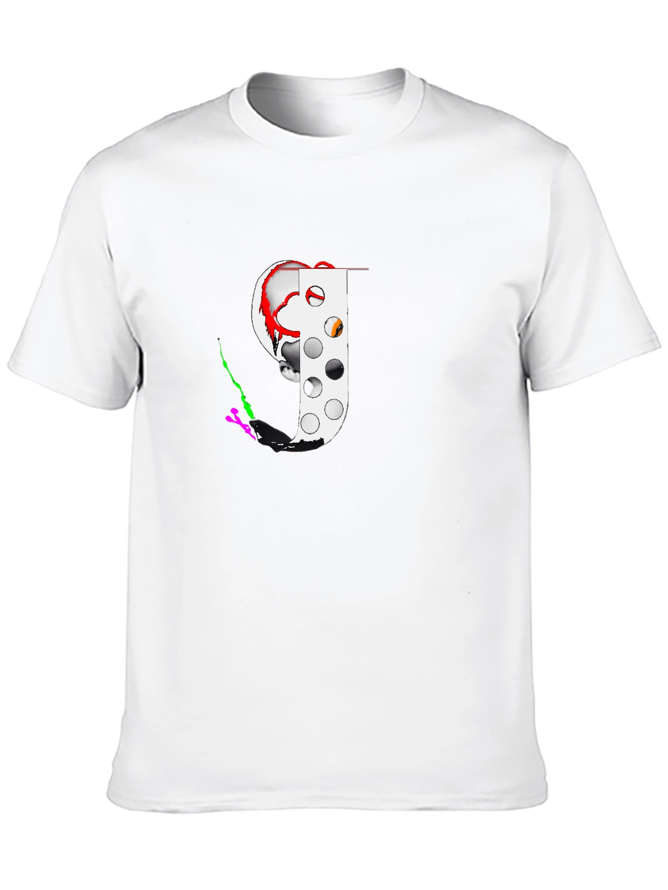 Creepy Clown Graphic Black T-Shirt