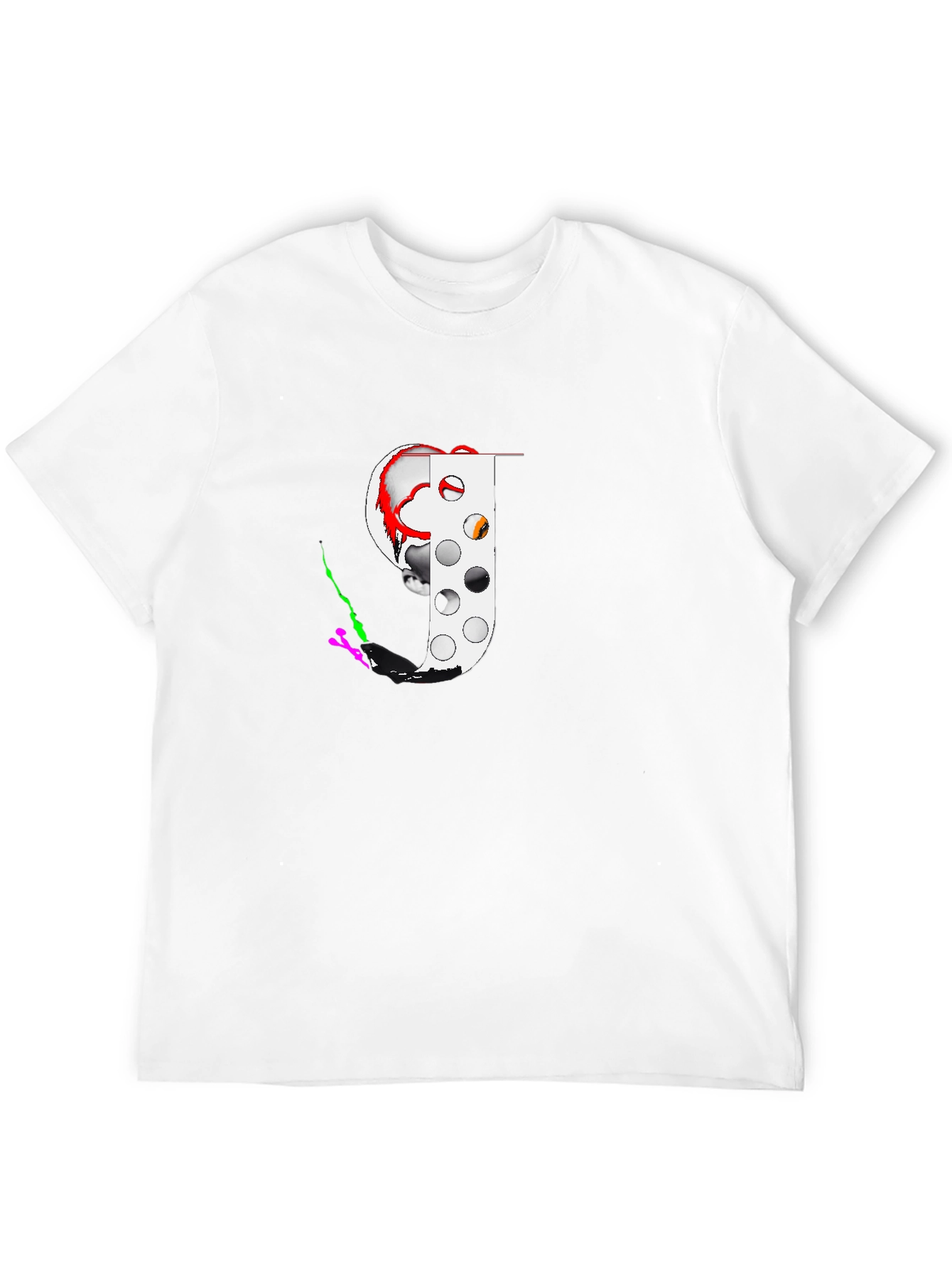 Creepy Clown Graphic Black T-Shirt