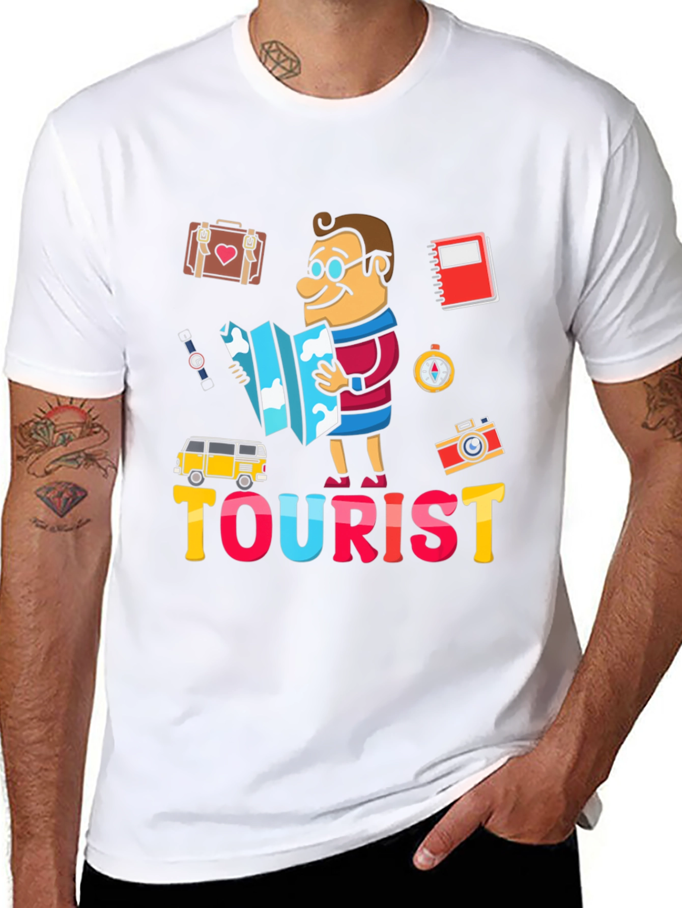 Tourist Adventure Graphic Tee