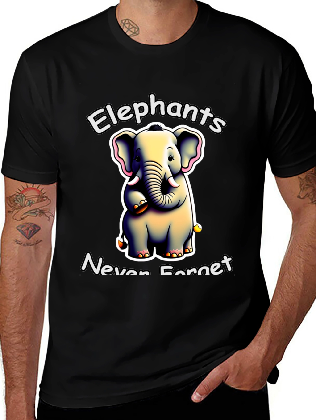 Elephant Never Forget Graphic Tee