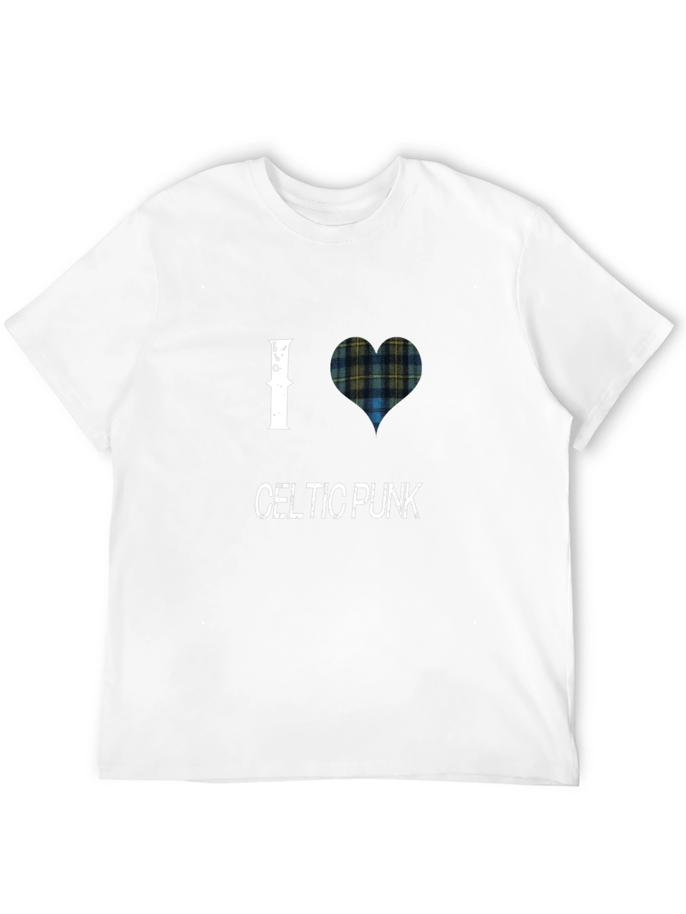 I Love Celtic Punk T-Shirt Black Cotton Tee