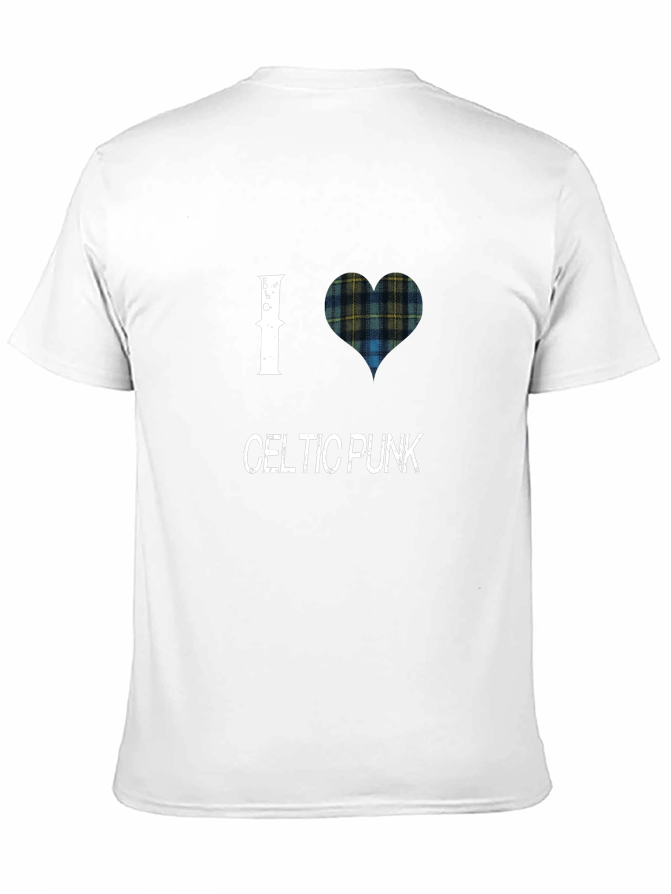 I Love Celtic Punk T-Shirt Black Cotton Tee