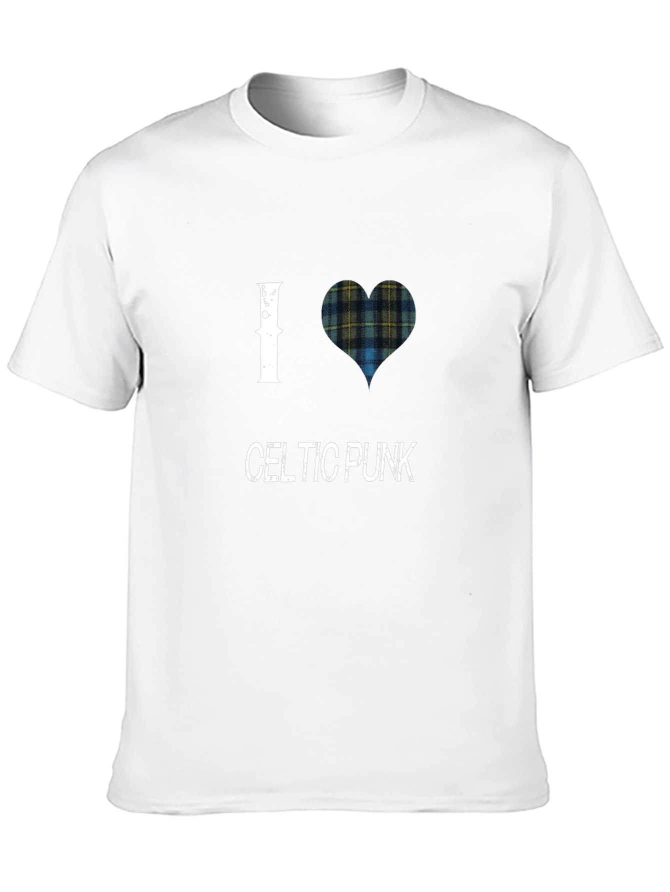 I Love Celtic Punk T-Shirt Black Cotton Tee