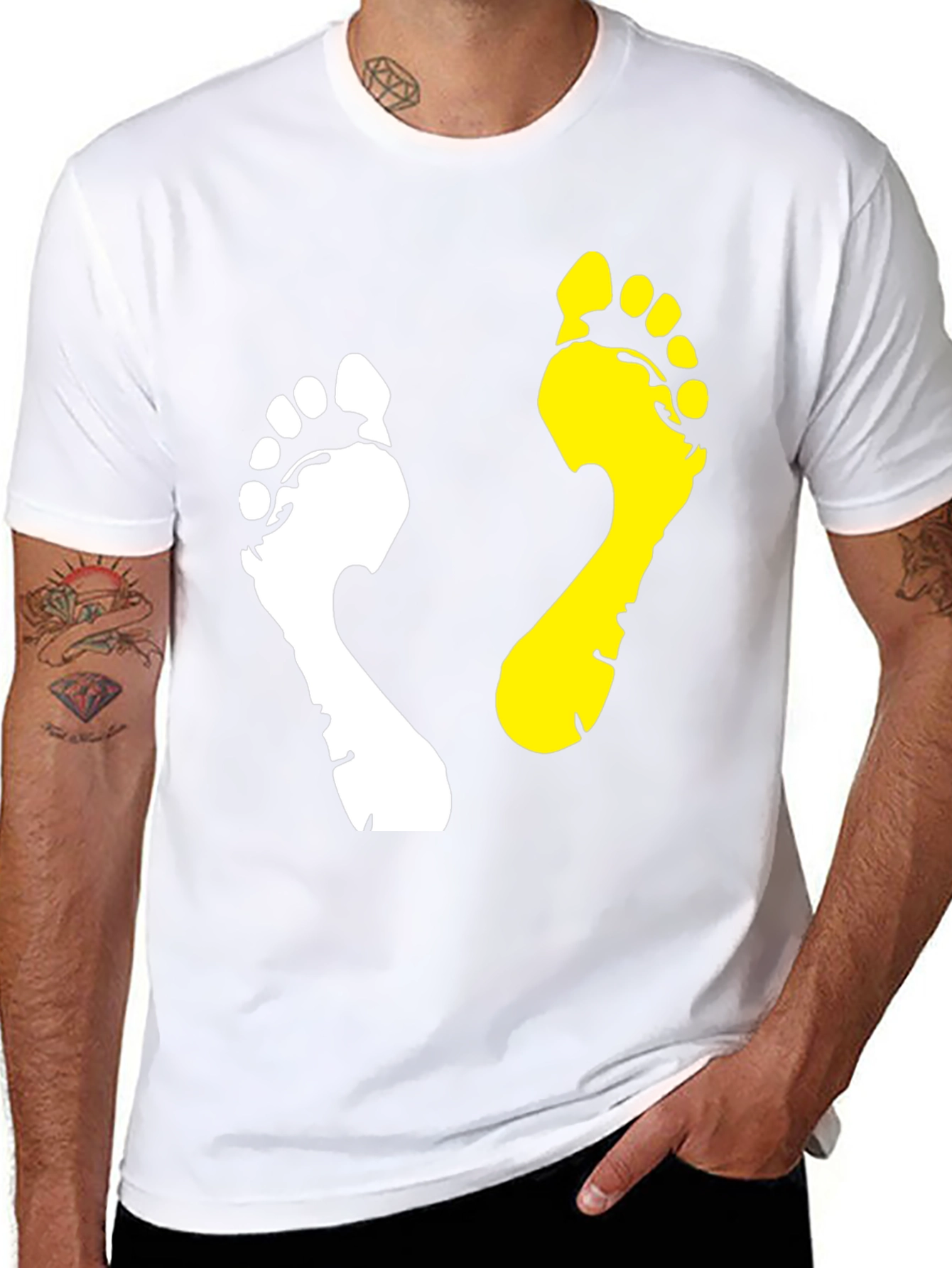 Yin Yang Footprint T-Shirt