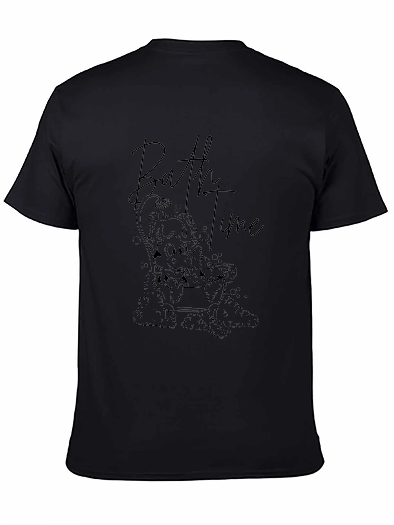 Bathtime Cow Graphic Tee - Relaxed Fit
