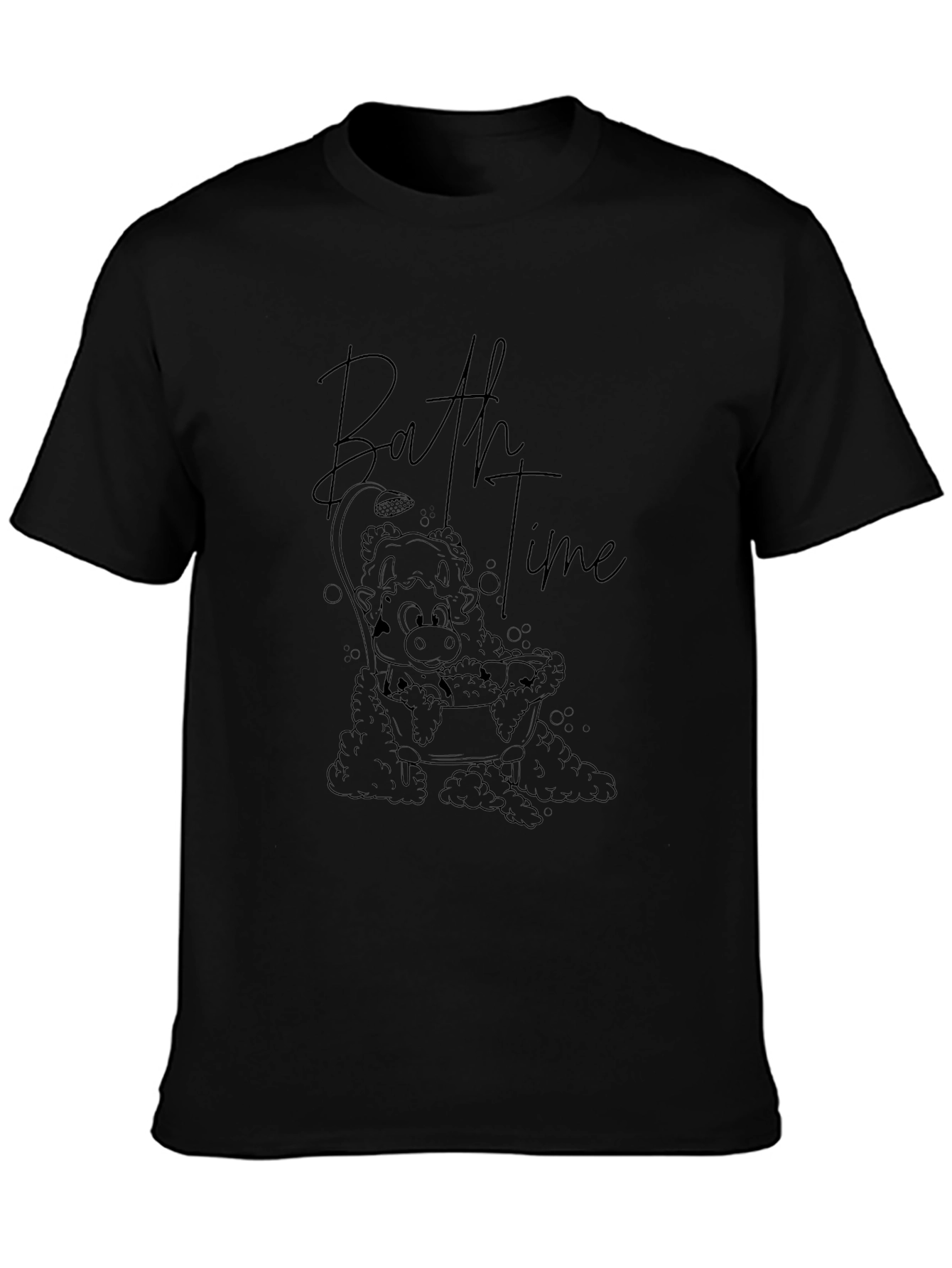 Bathtime Cow Graphic Tee - Relaxed Fit