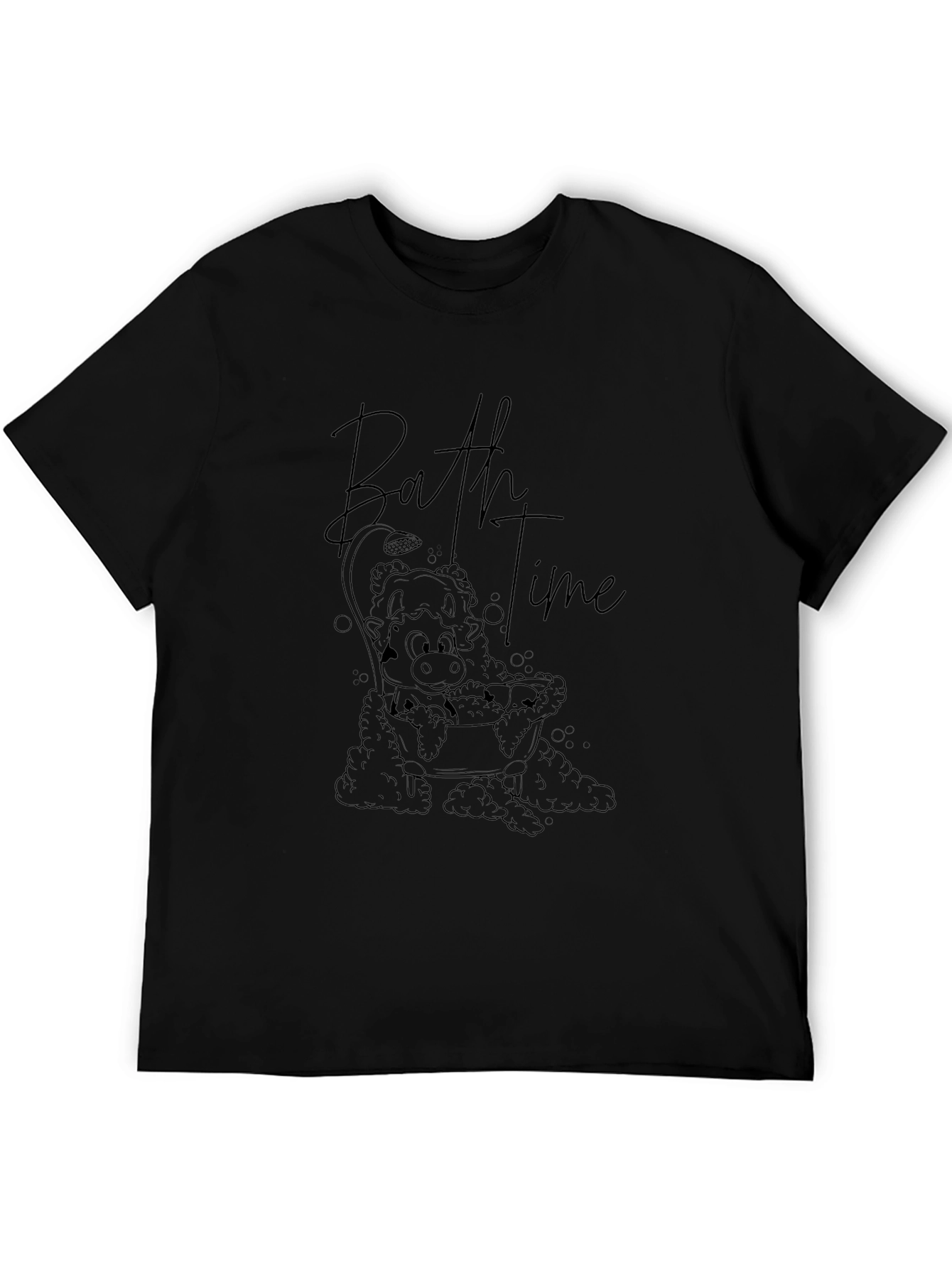 Bathtime Cow Graphic Tee - Relaxed Fit