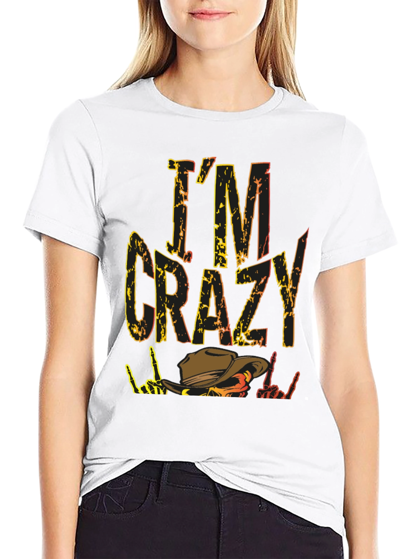 Im Crazy Western Cowboy T-Shirt