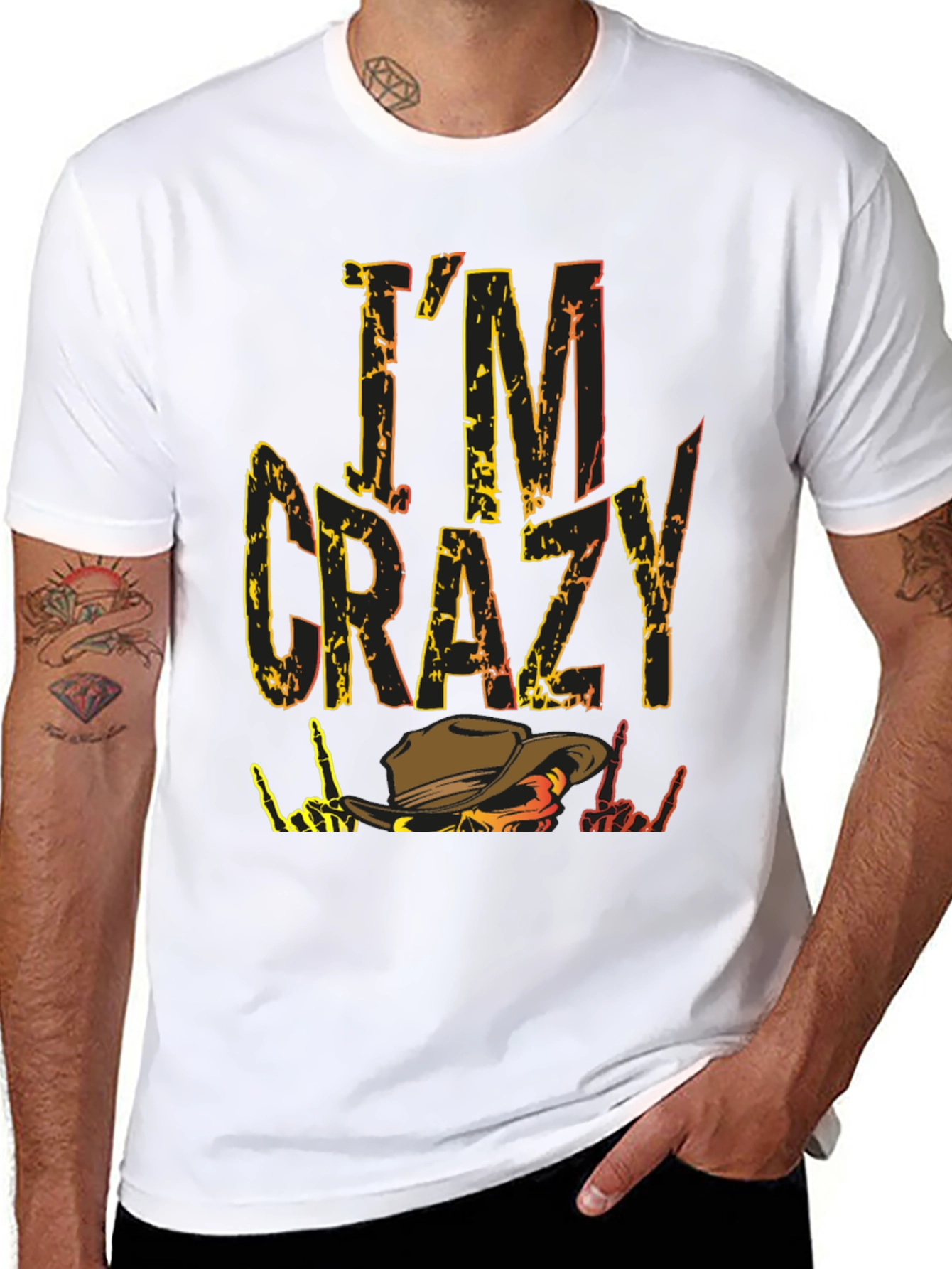Im Crazy Western Cowboy T-Shirt