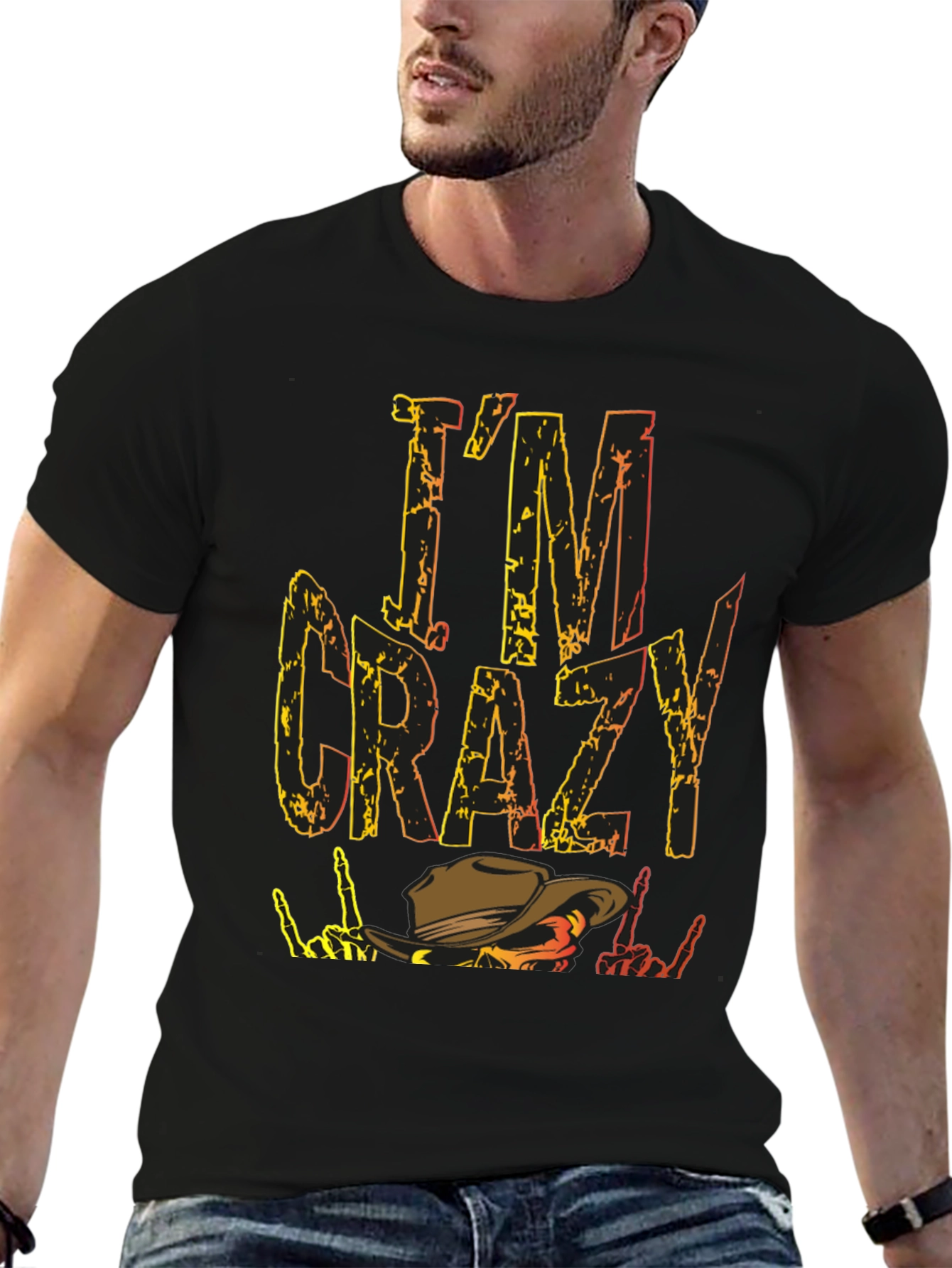 Im Crazy Western Cowboy T-Shirt