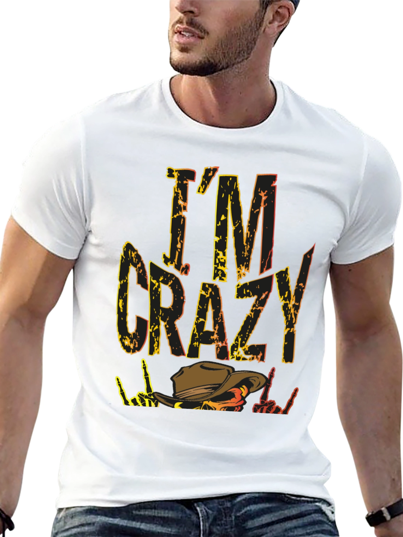Im Crazy Western Cowboy T-Shirt