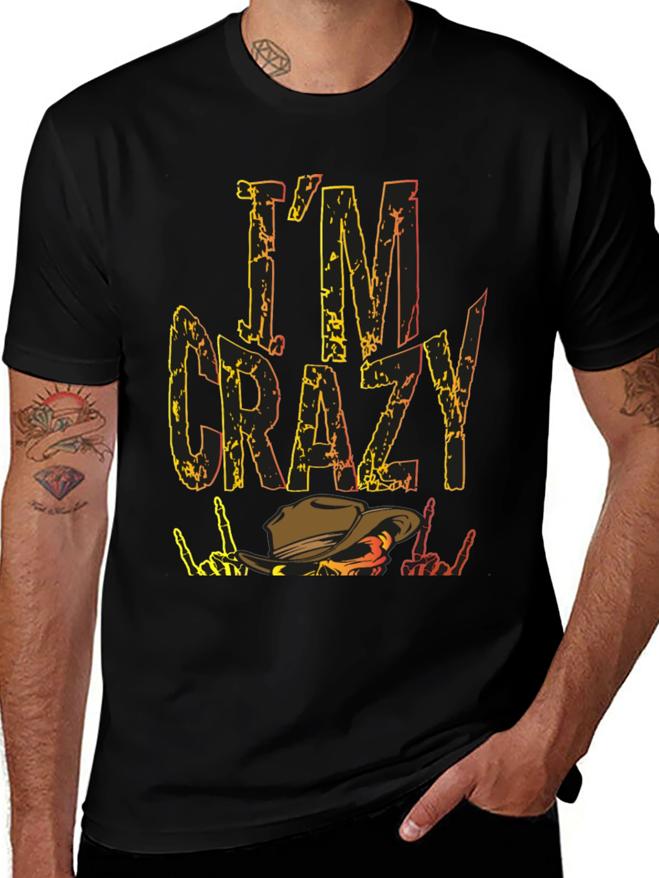 Im Crazy Western Cowboy T-Shirt