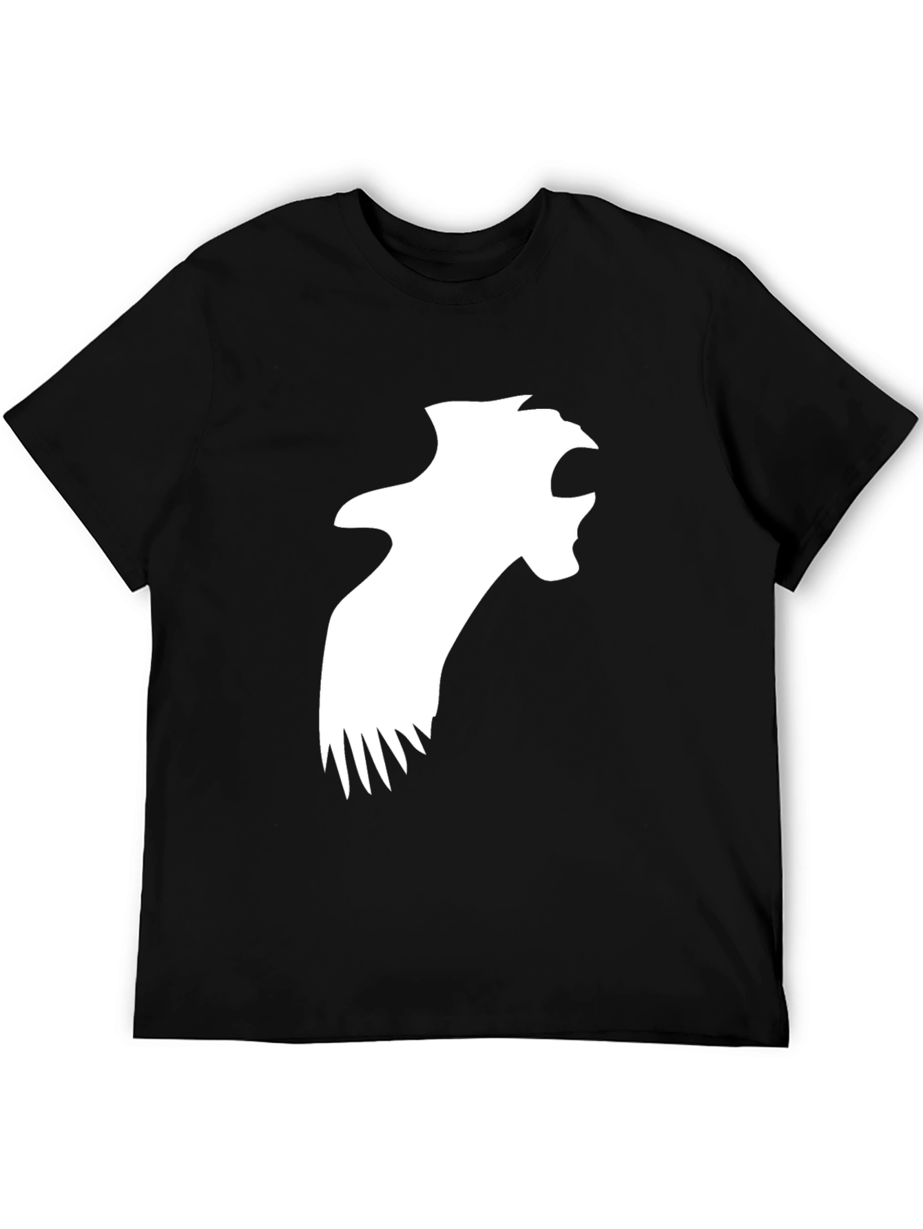 Black T-Shirt with Eagle Graphic
