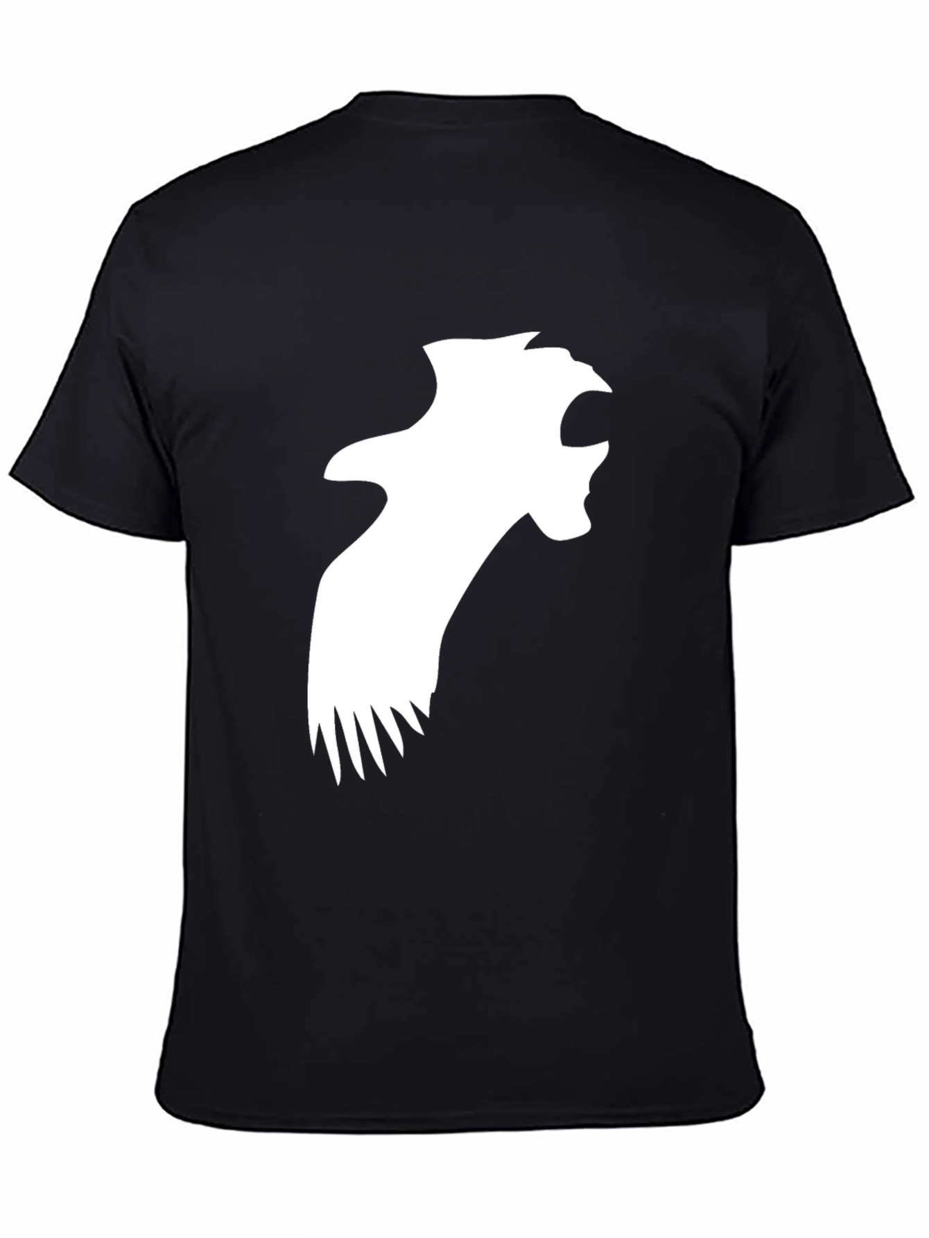 Black T-Shirt with Eagle Graphic
