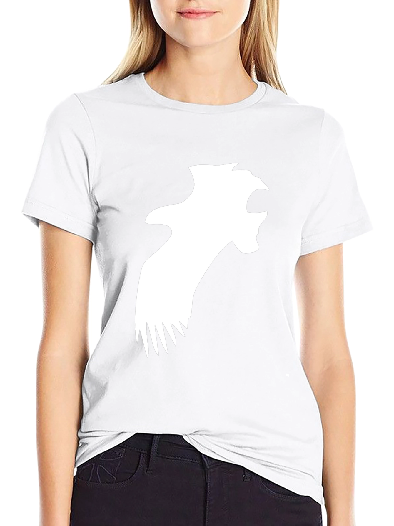 Black T-Shirt with Eagle Graphic