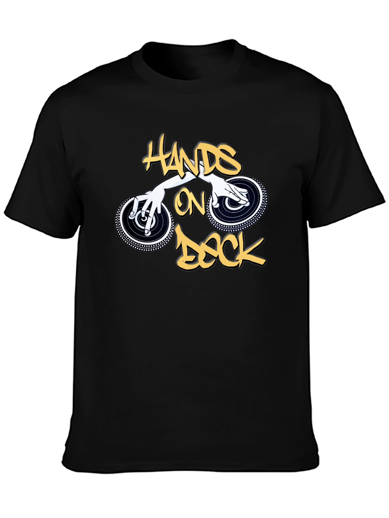 Hands on Deck Graphic Black T-Shirt