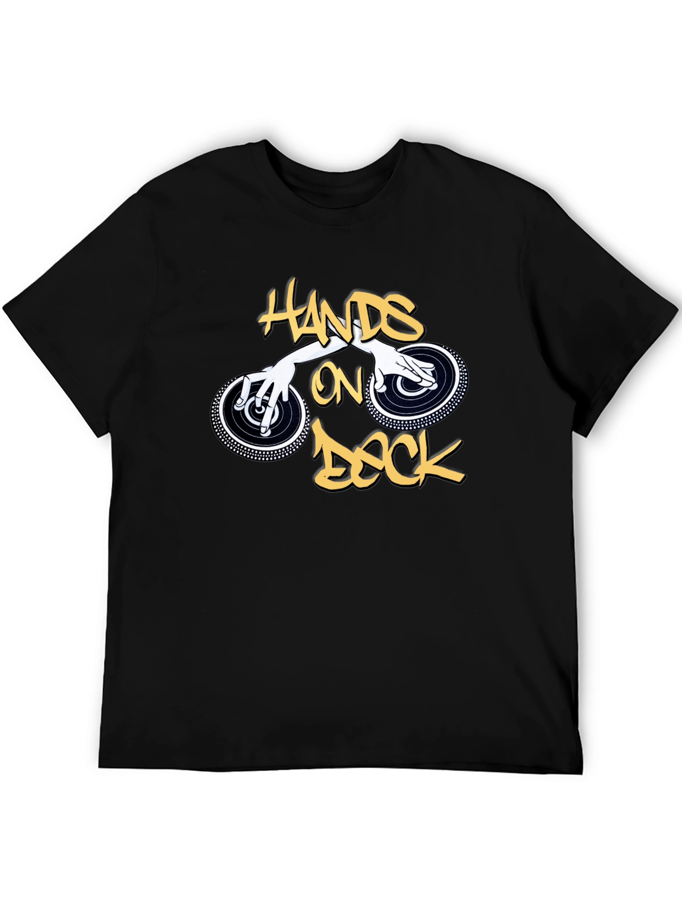 Hands on Deck Graphic Black T-Shirt