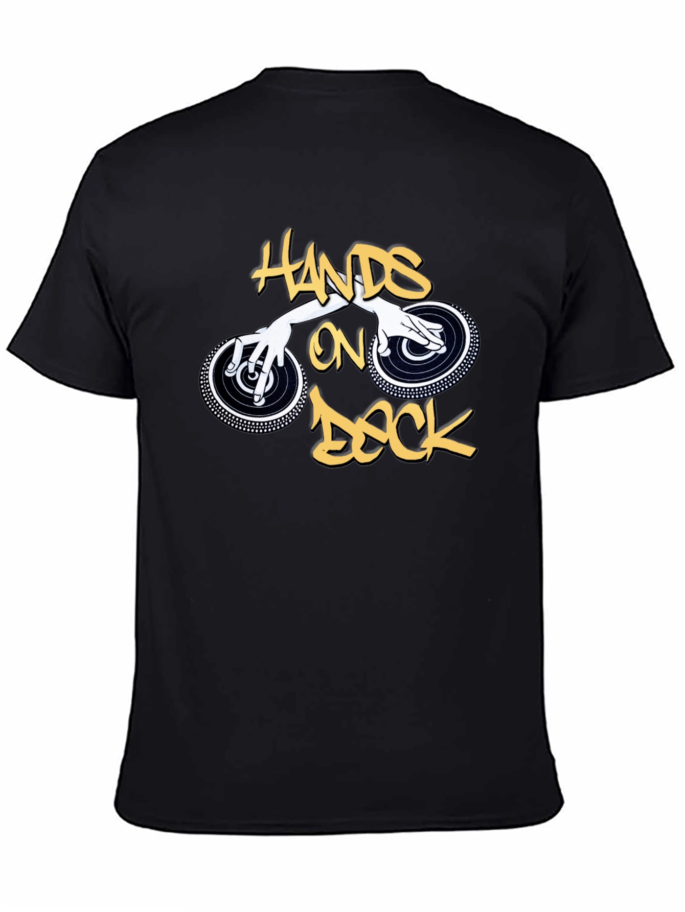 Hands on Deck Graphic Black T-Shirt