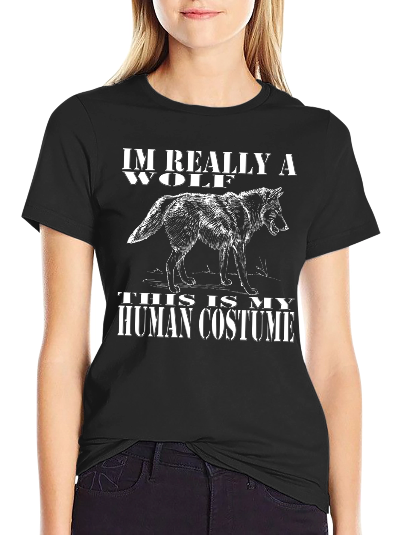 Im Really A Wolf - Human Costume T-Shirt