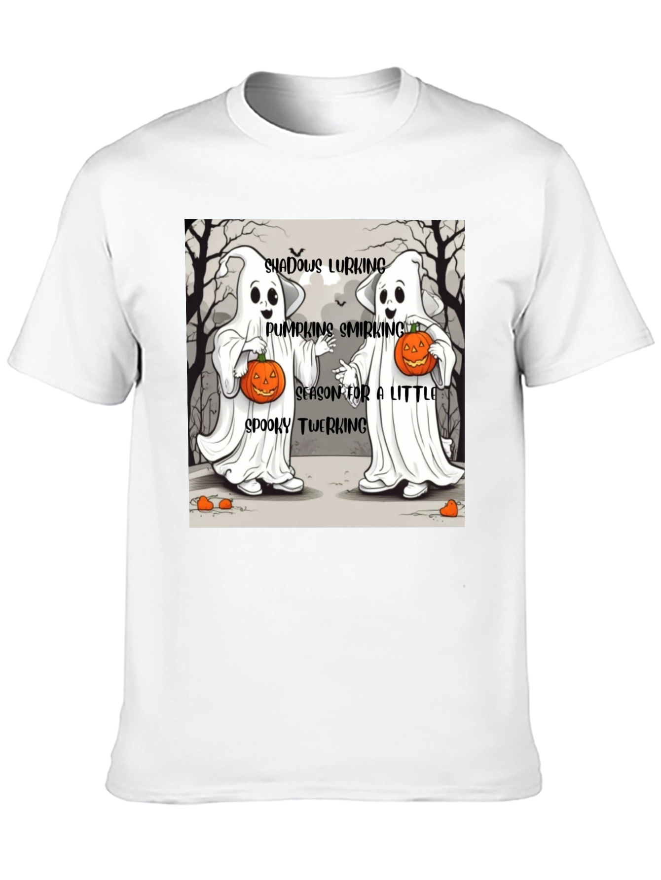 Spooky Twerking Ghosts Halloween T-Shirt
