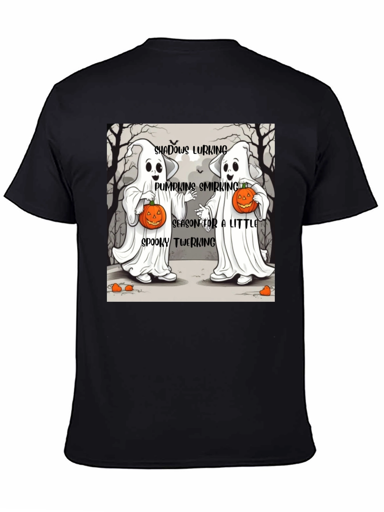 Spooky Twerking Ghosts Halloween T-Shirt